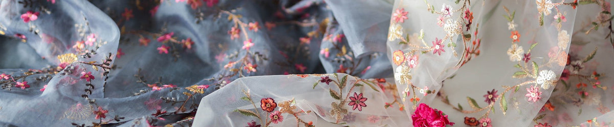 Net Embroidery Fabric - doeraa