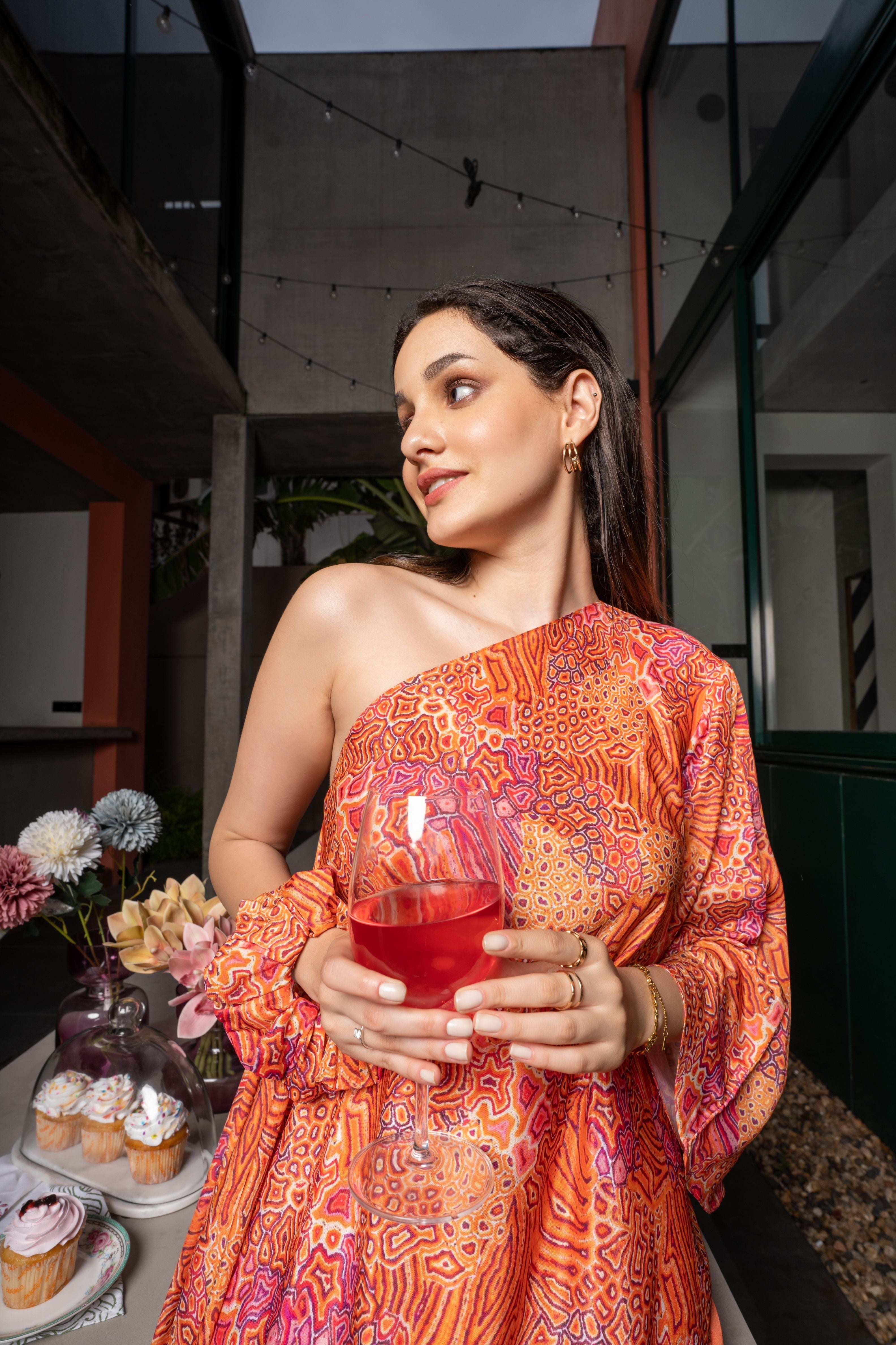 Elysian Abstract Crepe Co-ord Set