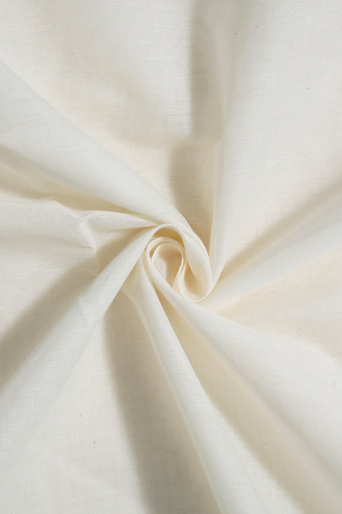 Off White Dyed Pure Cotton Fabric