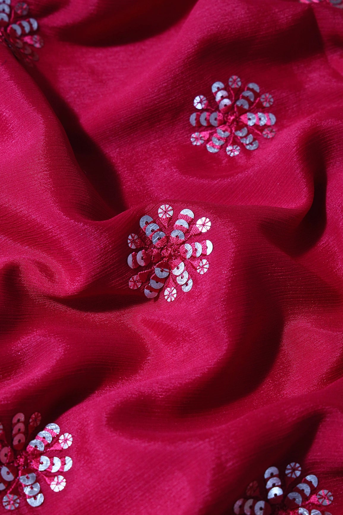 Fuchsia best sale chiffon fabric