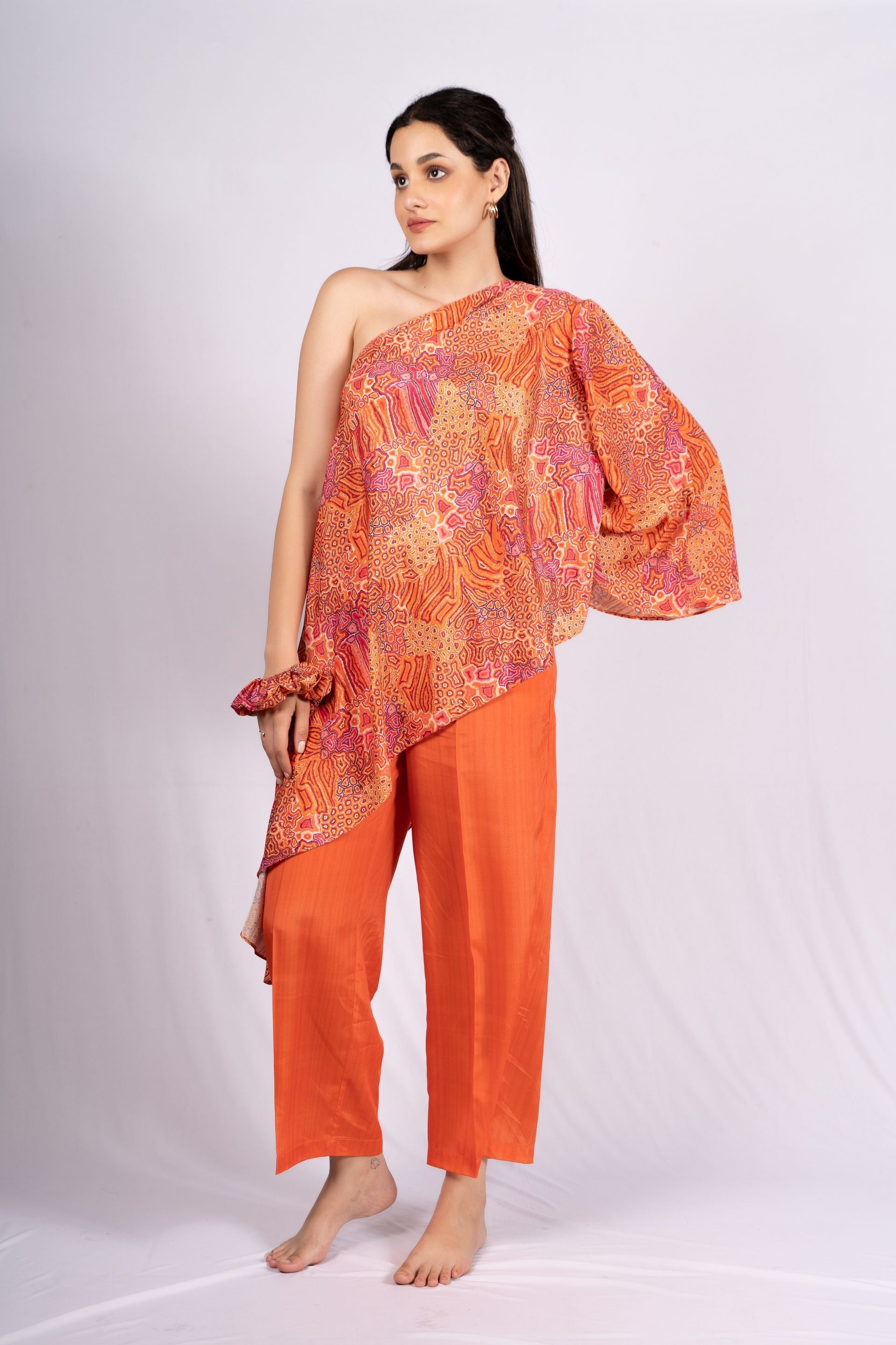 Elysian Abstract Crepe Co-ord Set