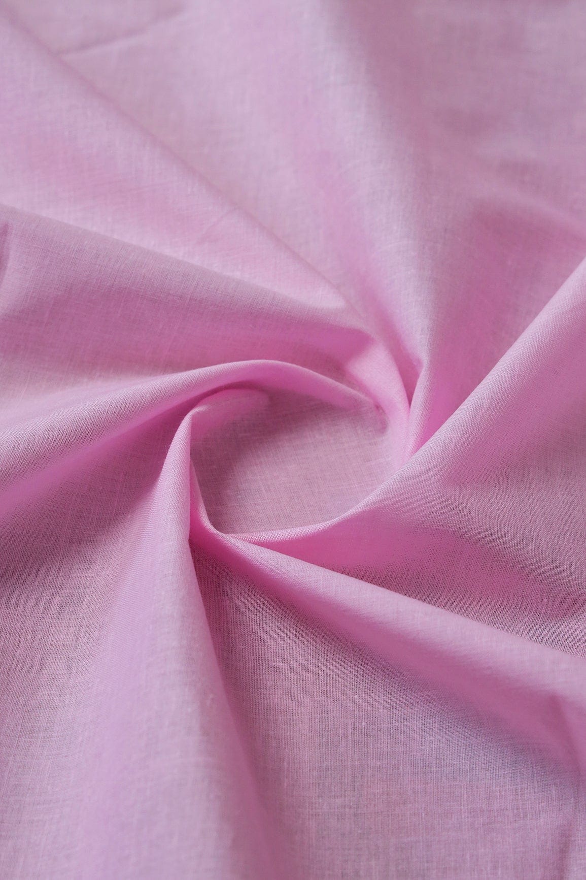 Baby Pink Dyed Pure Cotton Fabric - doeraa