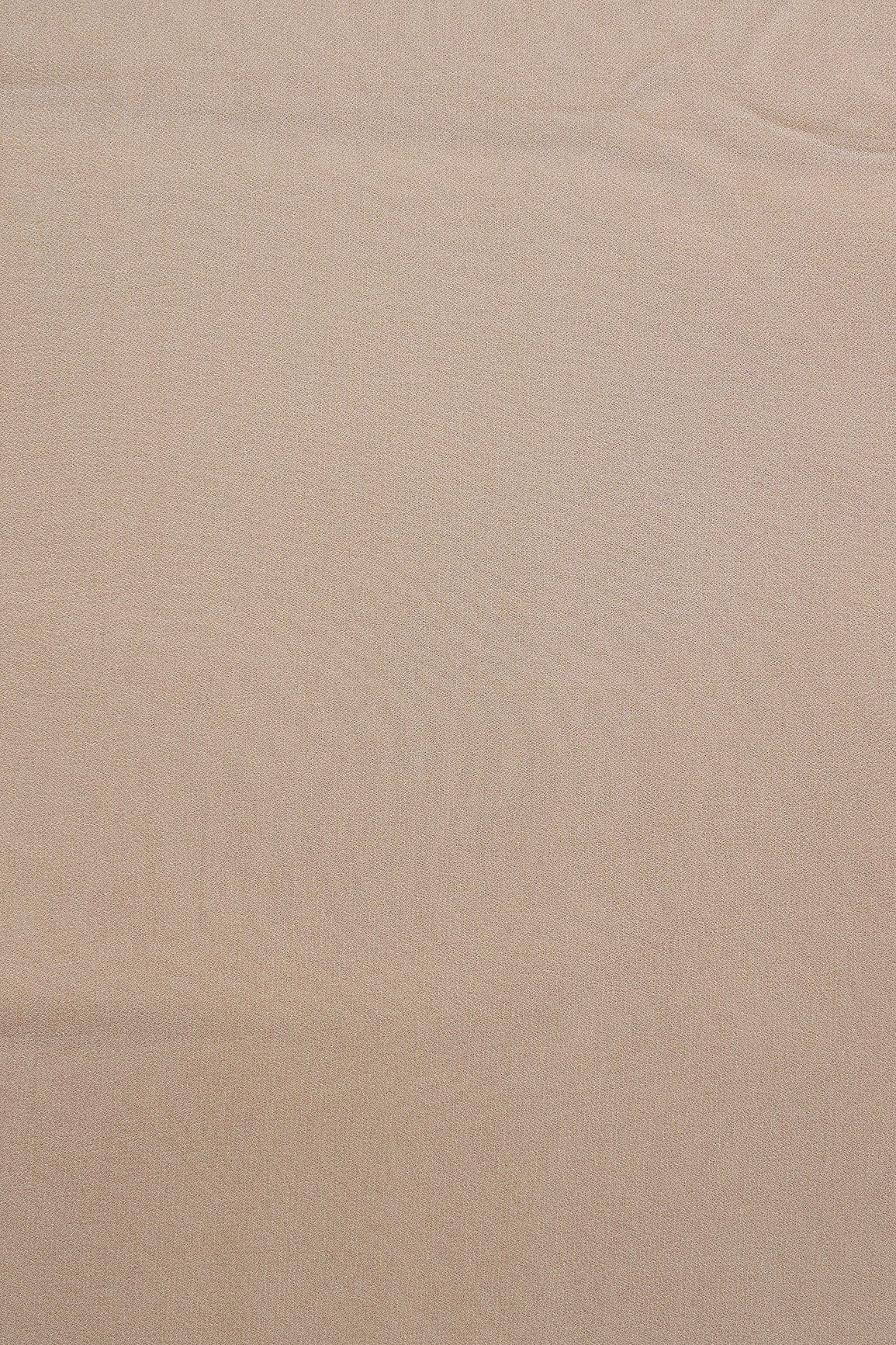 Beige Dyed Viscose Georgette Fabric - doeraa