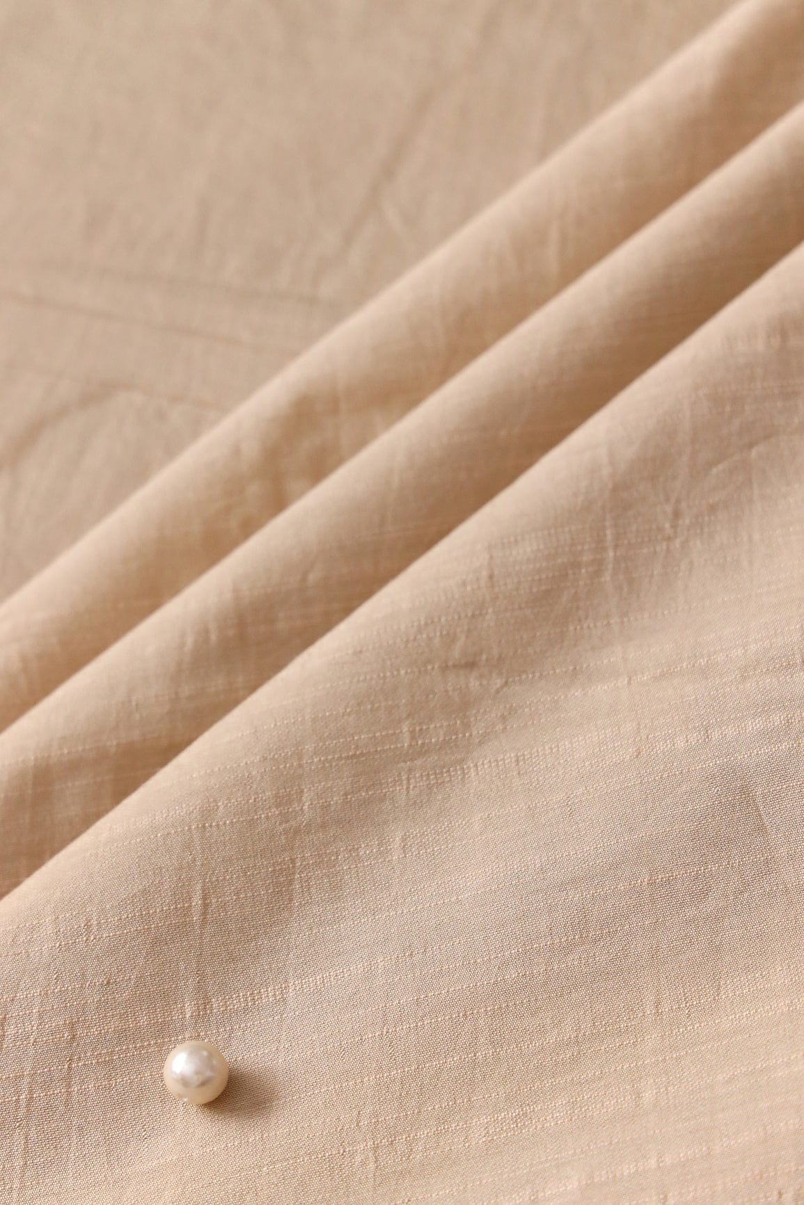 Beige Raw Silk Fabric - doeraa