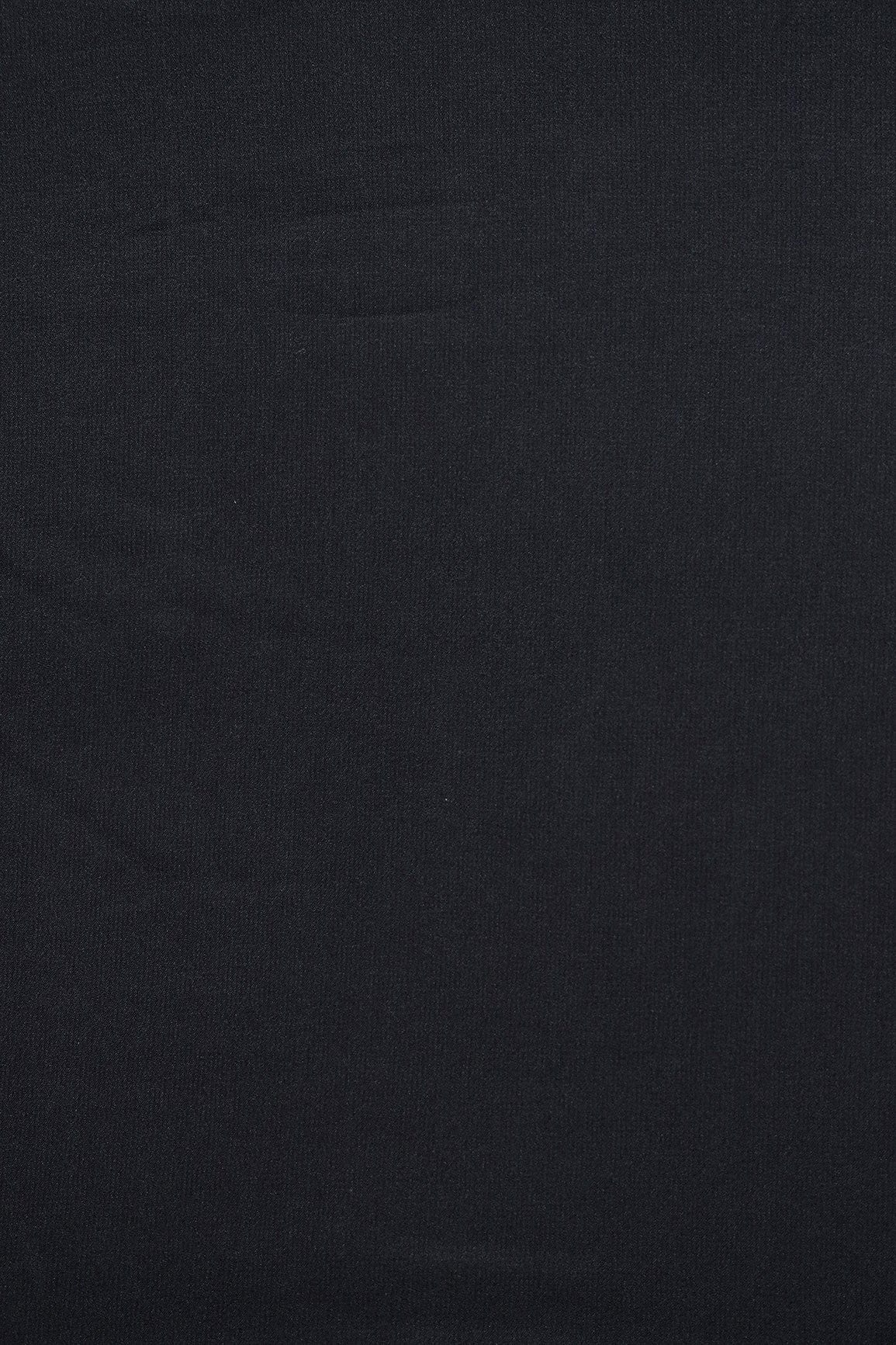 Black Dyed Viscose Georgette Fabric - doeraa