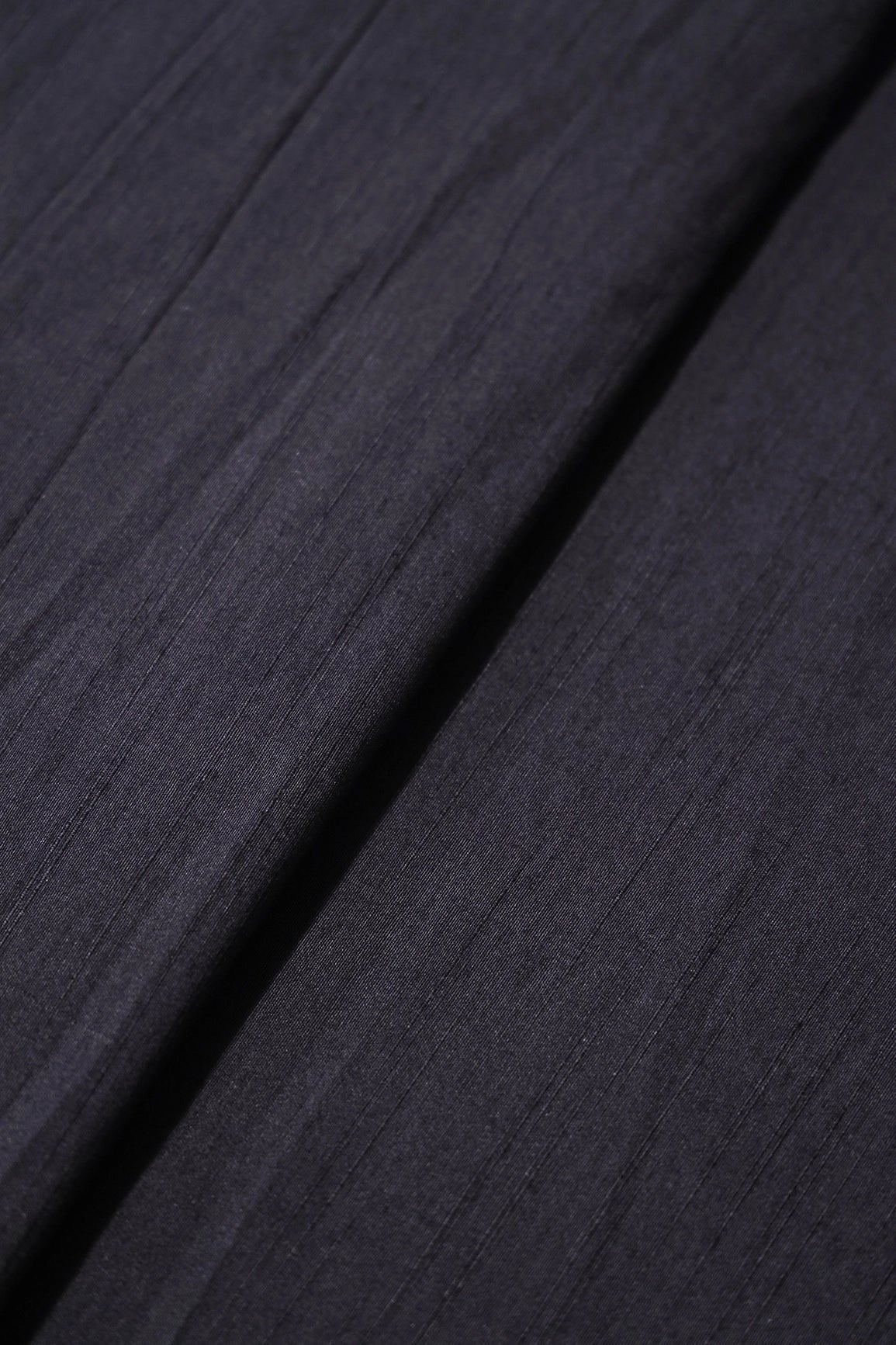 Black Raw Silk Fabric - doeraa