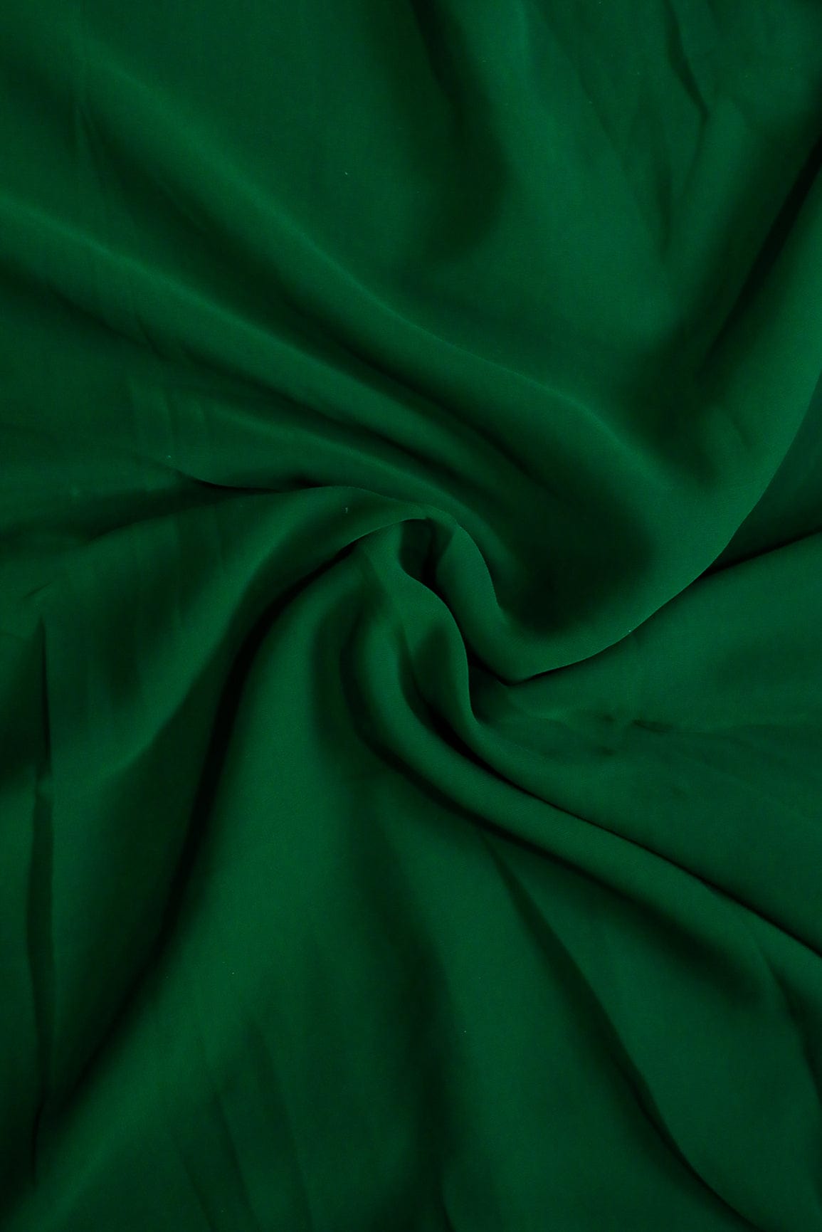 Bottle Green Dyed Georgette Fabric - doeraa