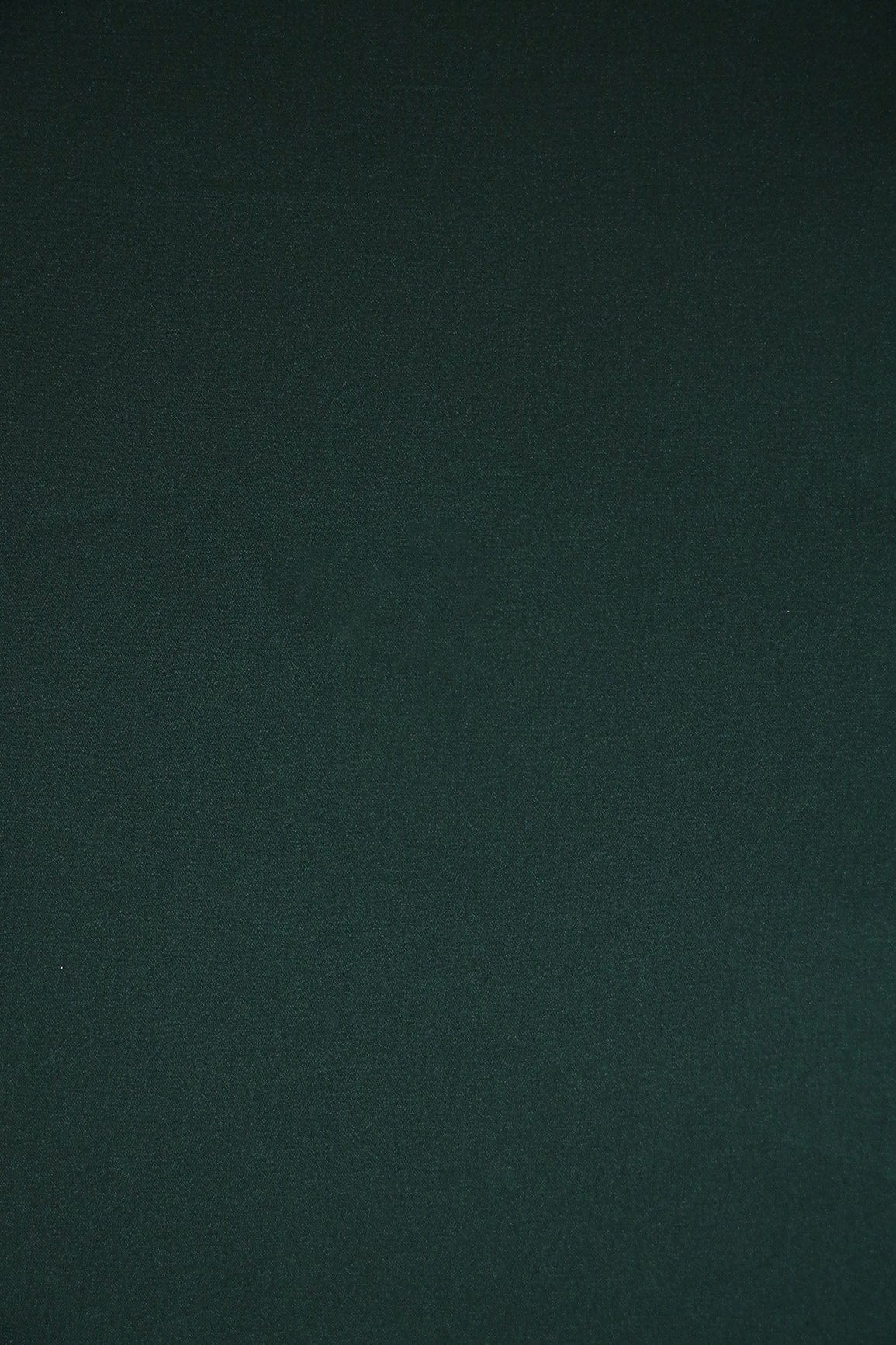 Bottle Green Dyed Georgette Satin Fabric - doeraa