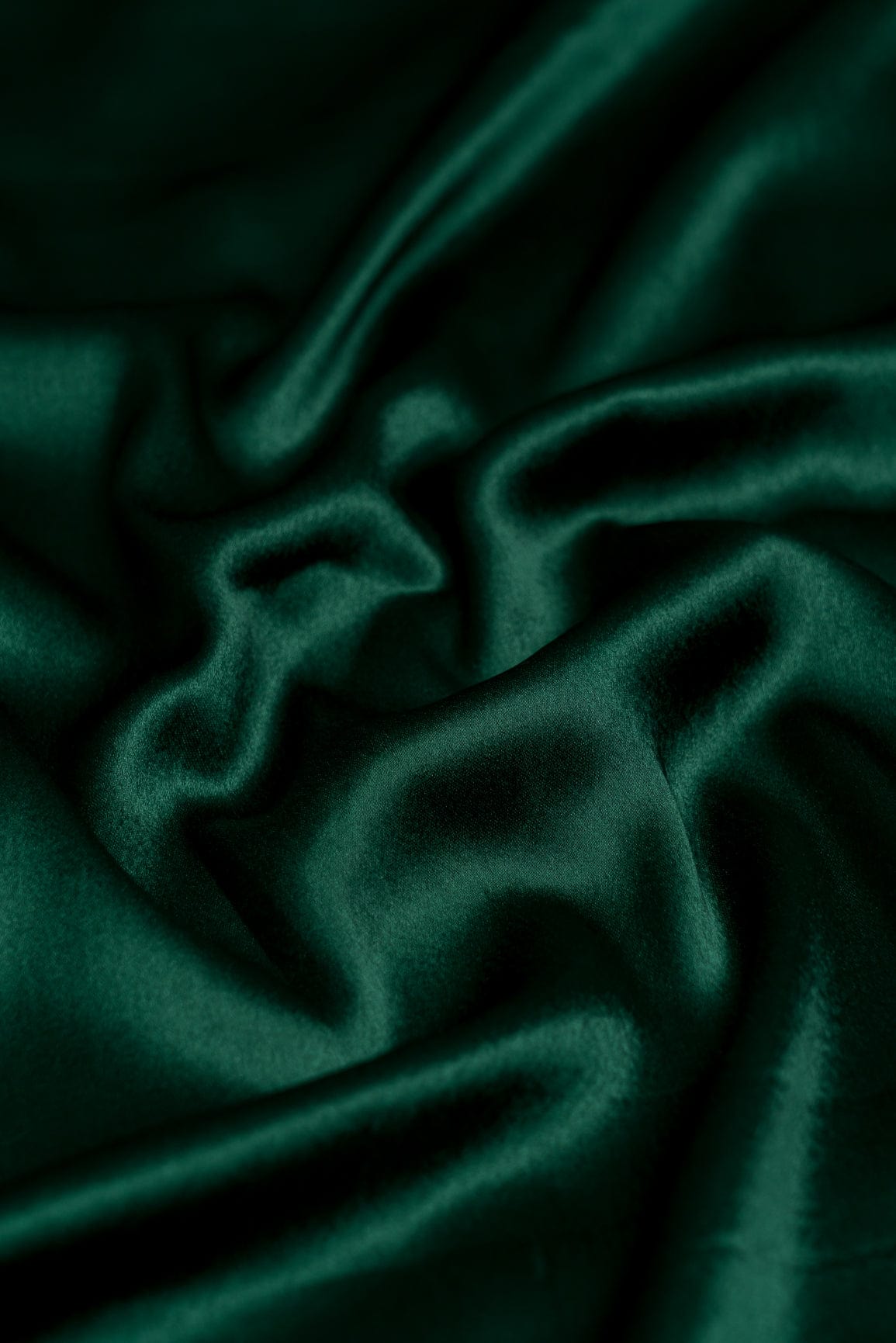 Bottle Green Dyed Satin - doeraa