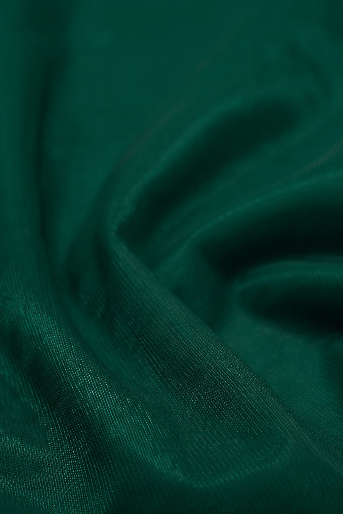 Bottle Green Dyed Soft Net - doeraa