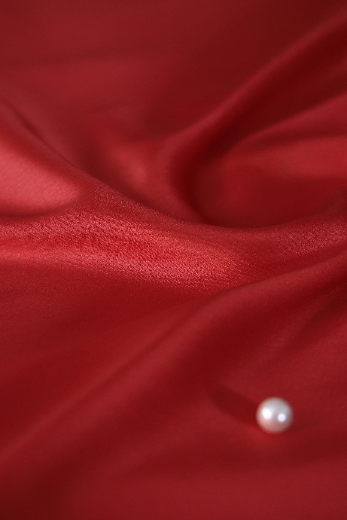 Bright Red Dyed Satin - doeraa