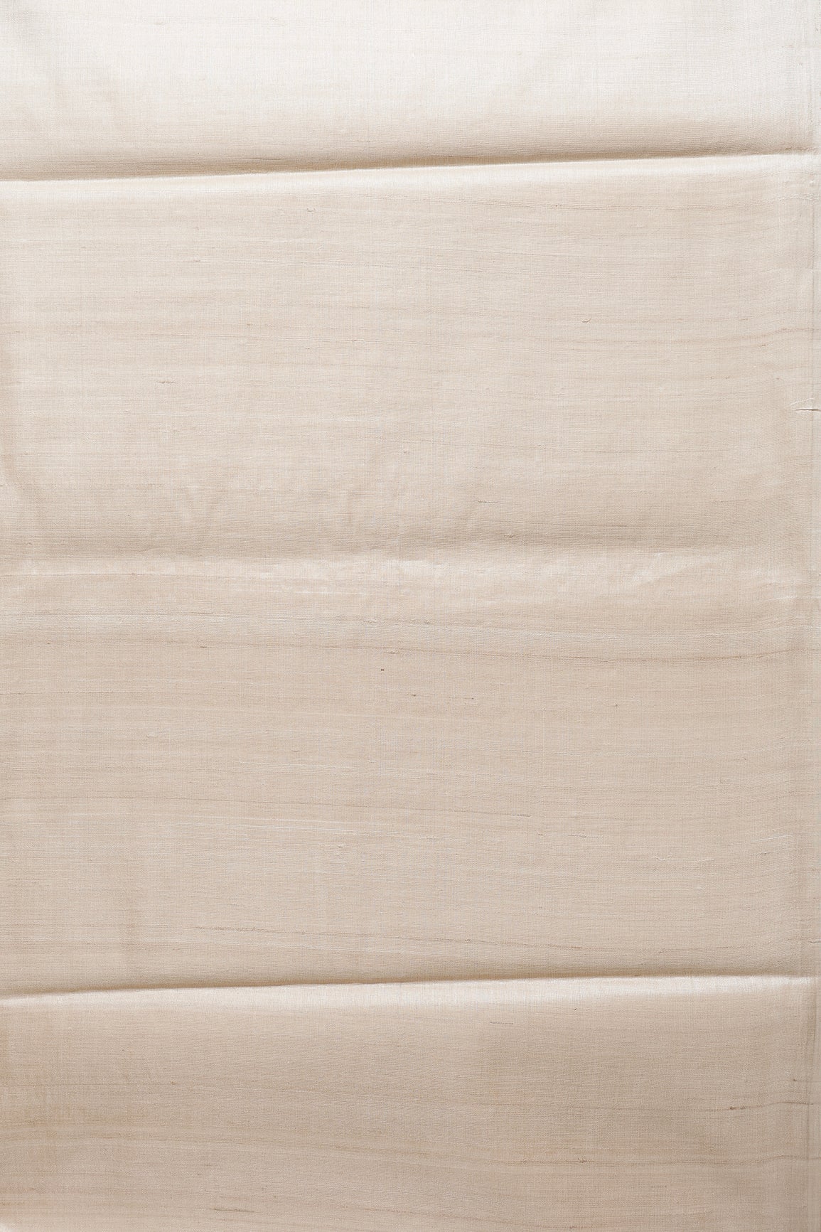 Cream Pure Tussar Silk Fabric - doeraa