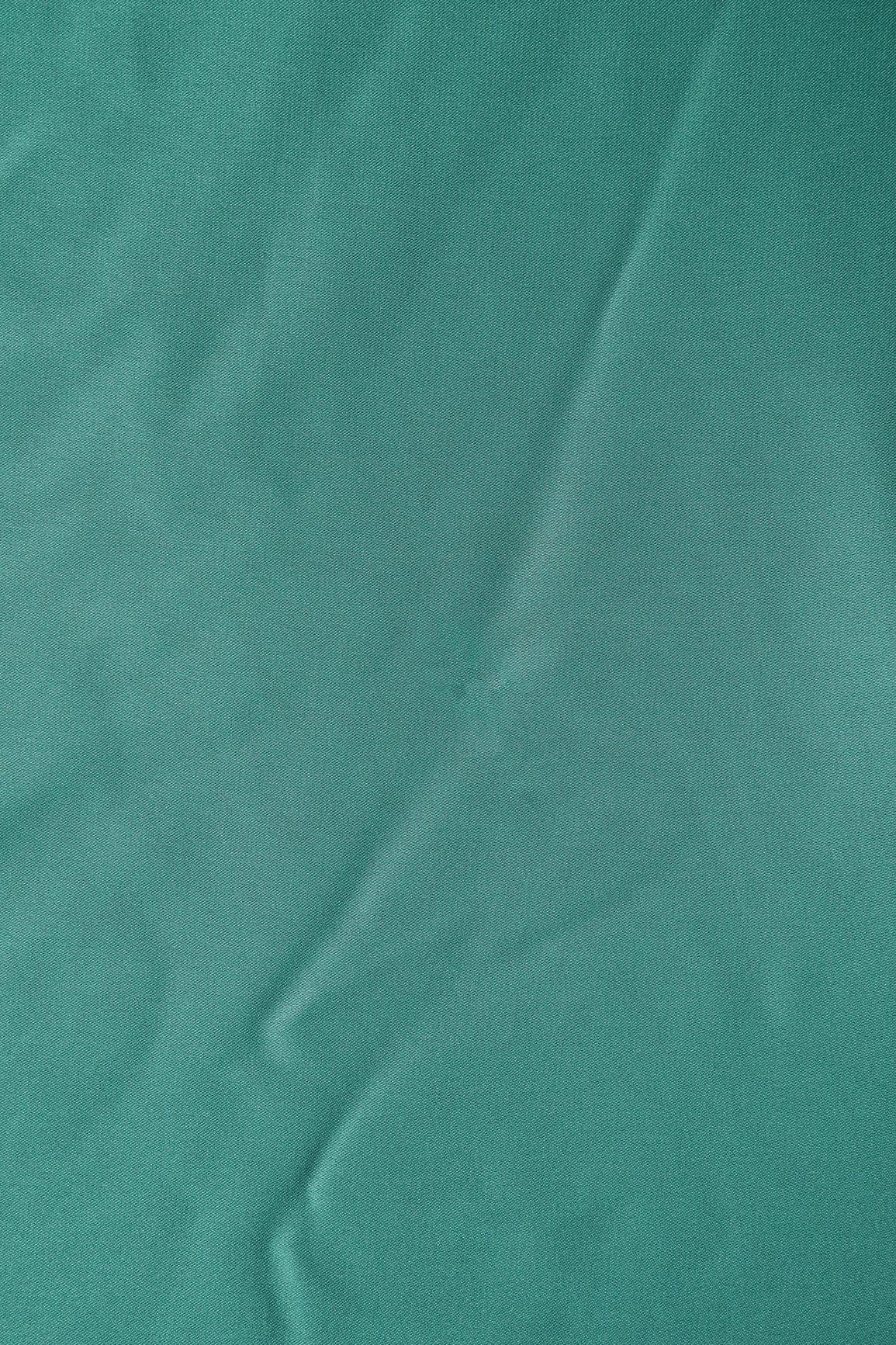 Dark Olive Dyed Georgette Satin Fabric - doeraa