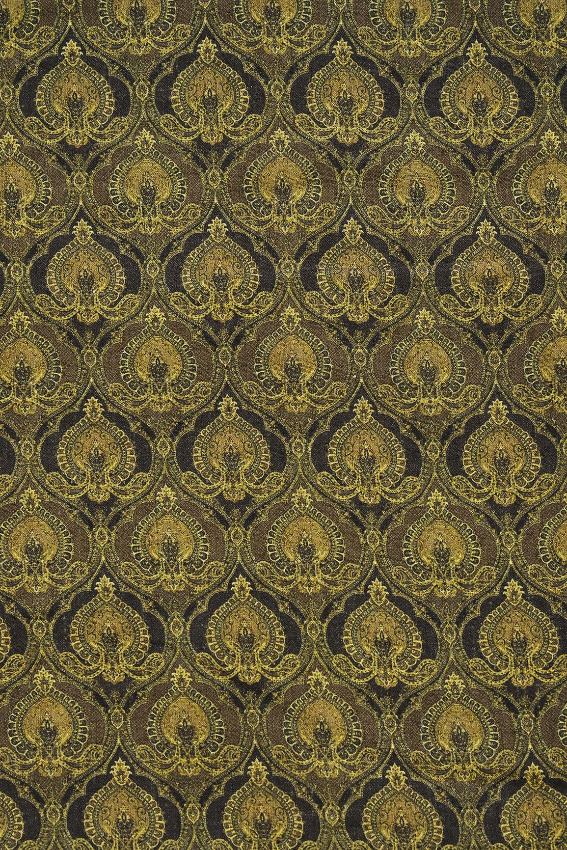 Green Culture Digital Print on Silk Fabric - doeraa