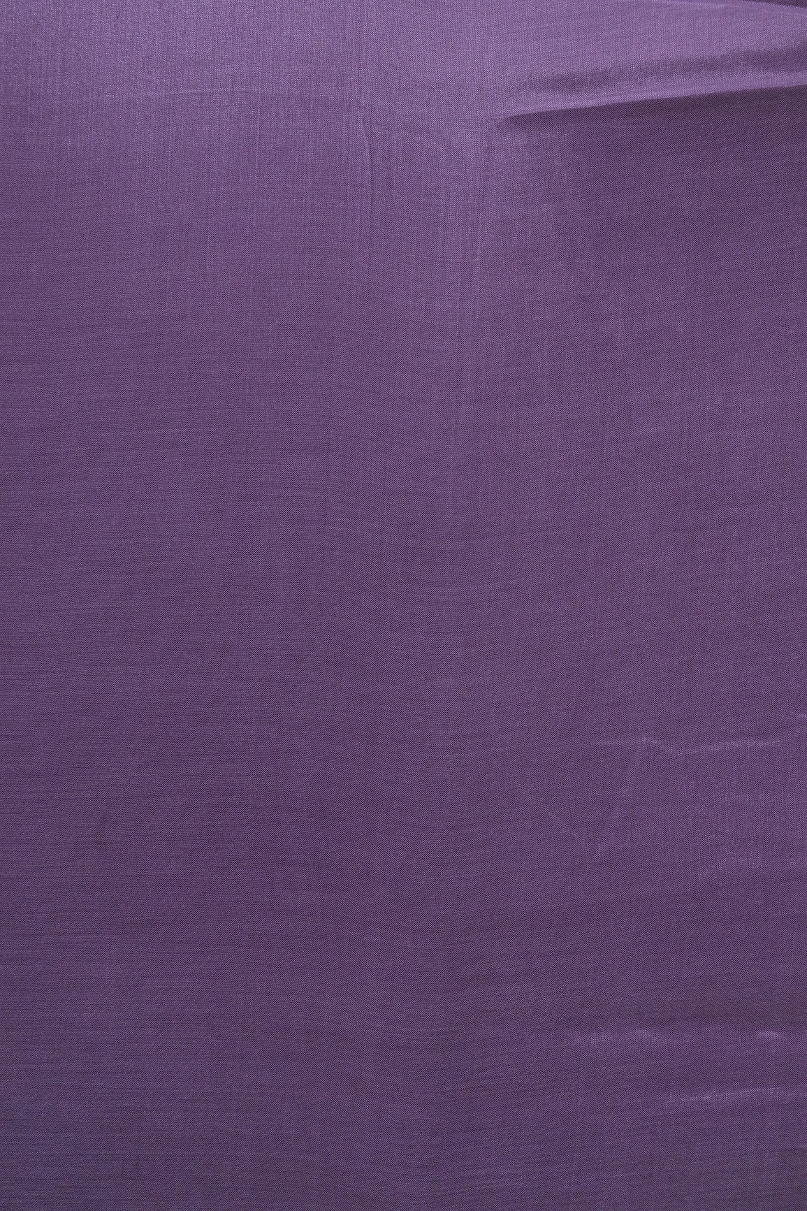 Lavender Dyed Pure Viscose Muslin Fabric - doeraa
