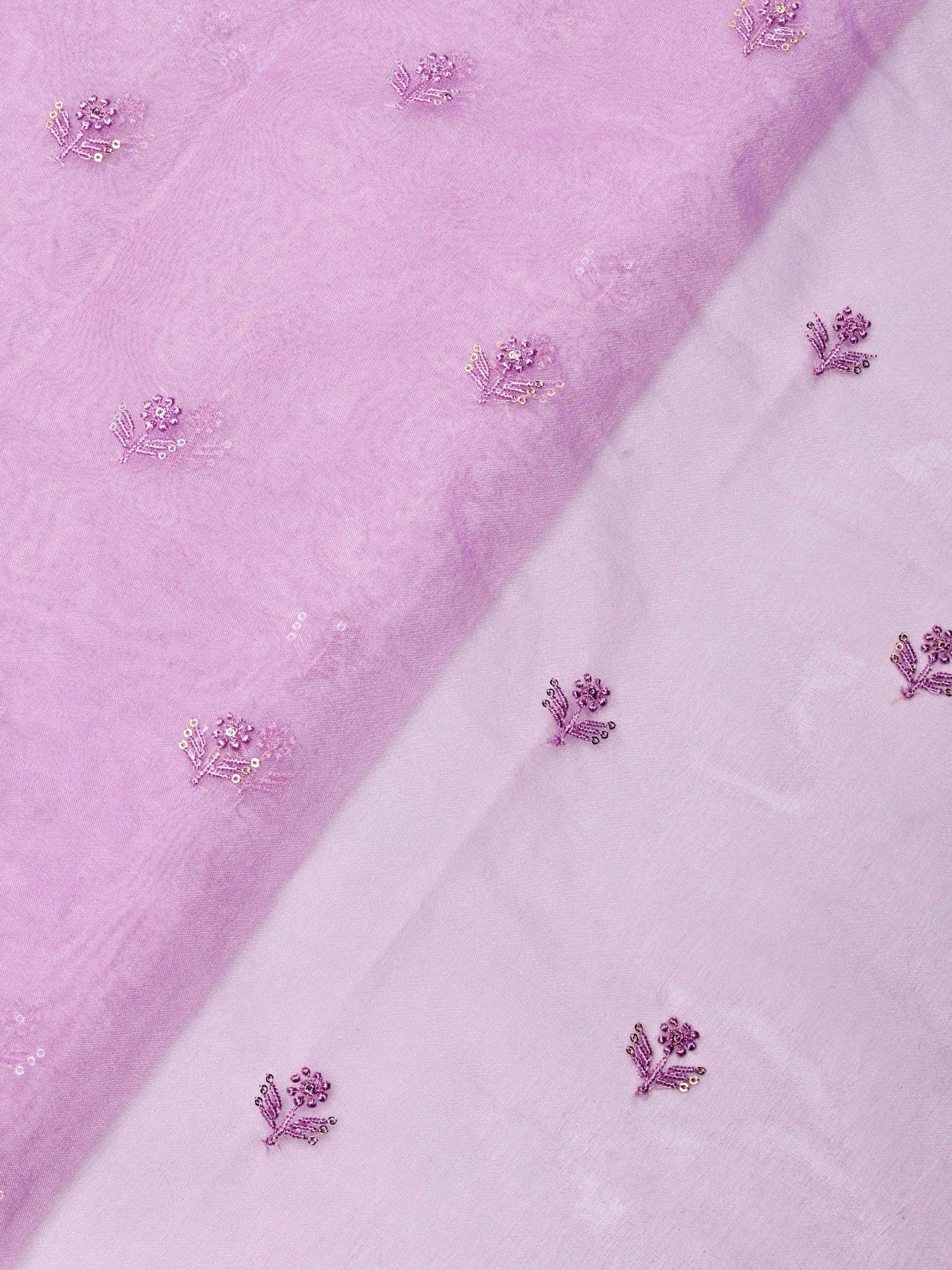 Lavender Saree Set (2 Piece) - doeraa