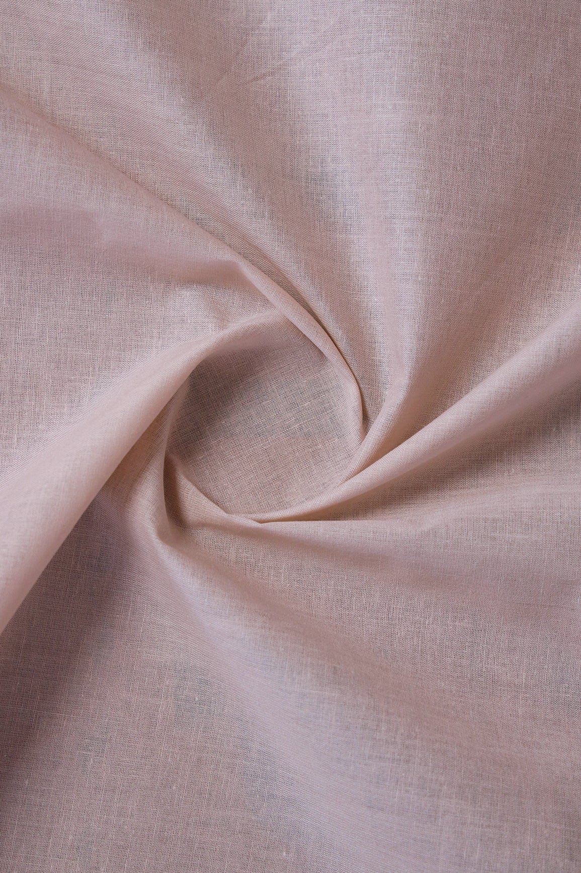 Light Peach Dyed Pure Cotton Fabric - doeraa