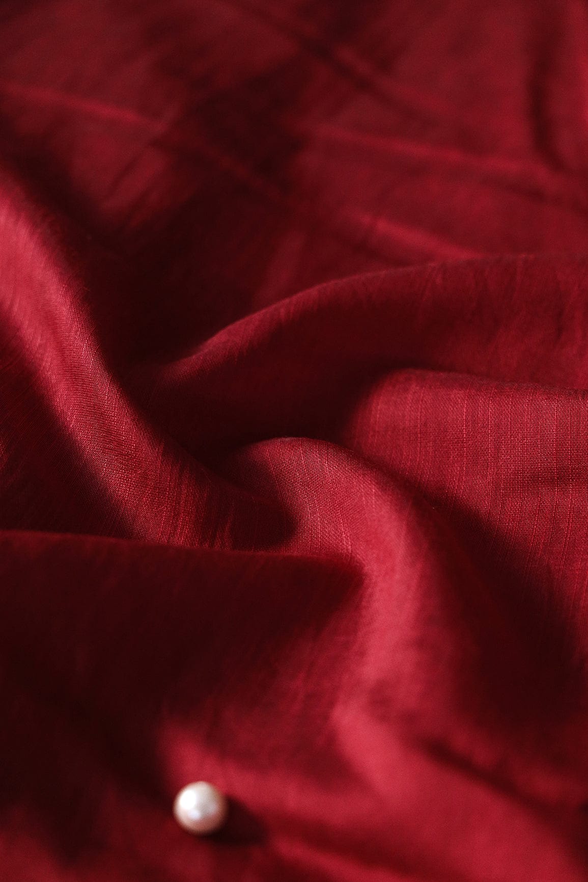 Maroon Raw Silk Fabric - doeraa