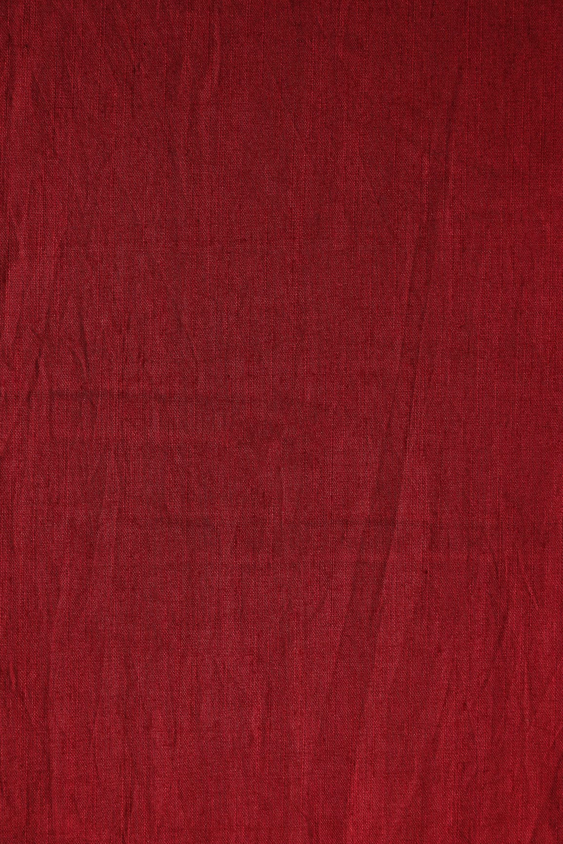 Maroon Raw Silk Fabric - doeraa