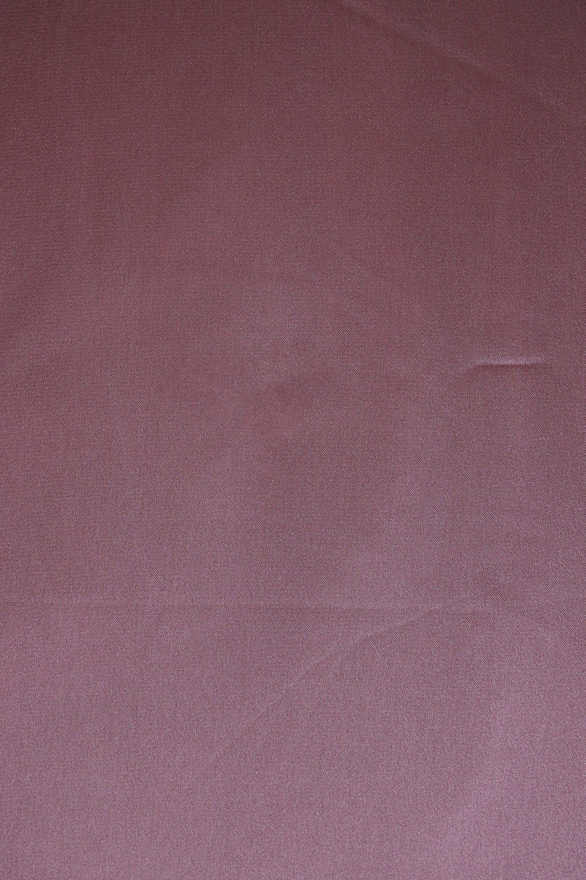 Mauve Dyed Georgette Satin Fabric - doeraa