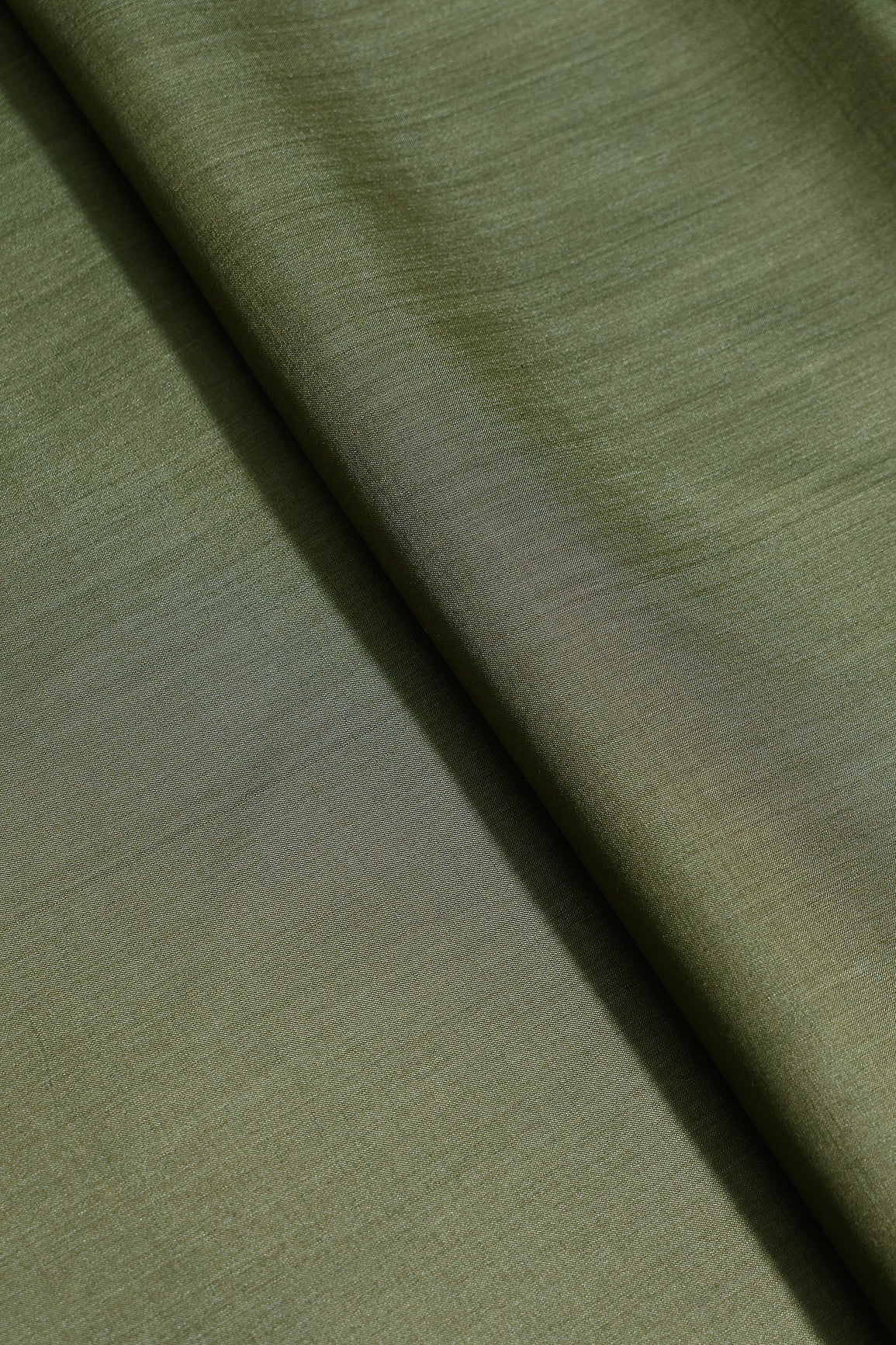 Mehndi Green Pure Bamboo Silk Fabric - doeraa