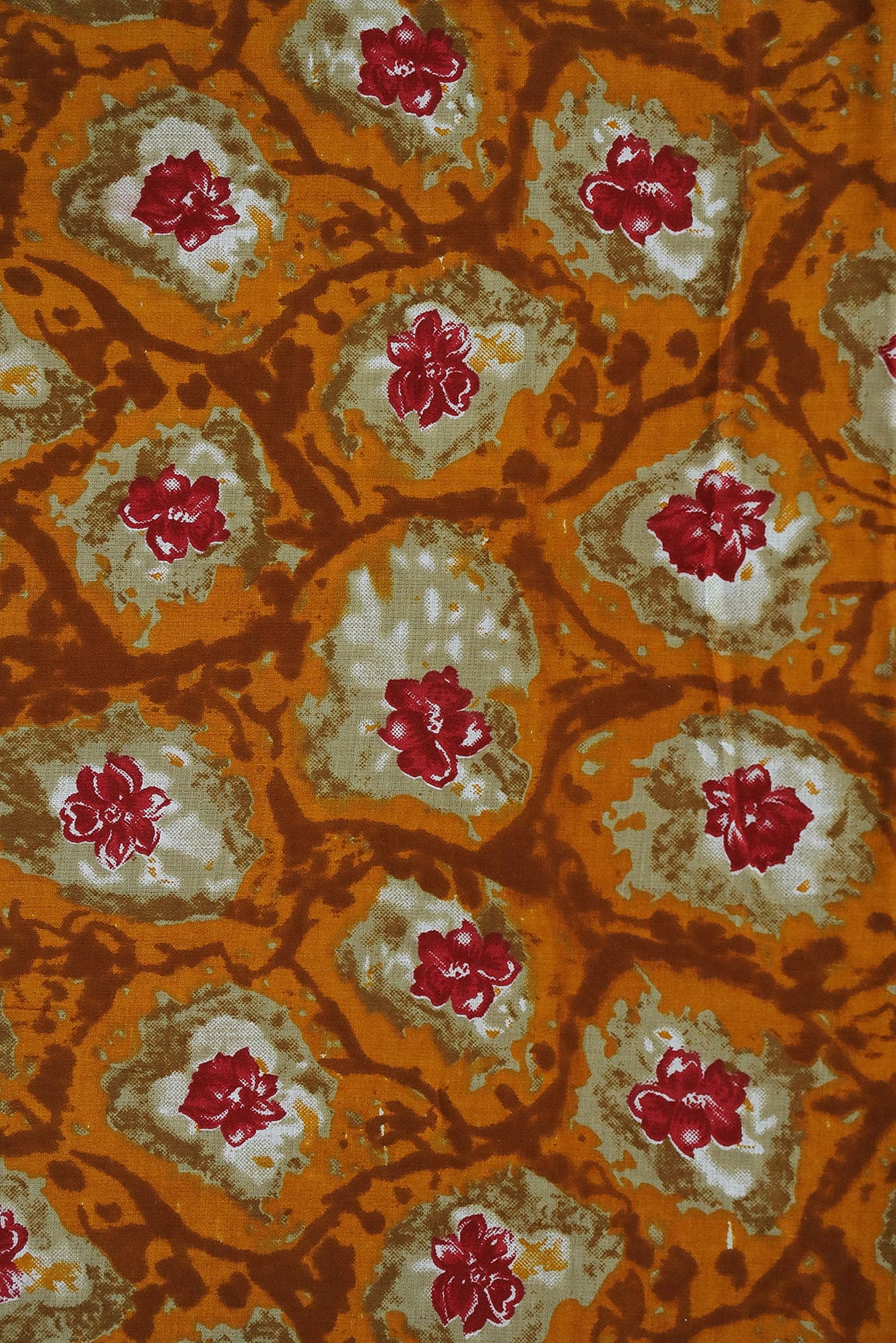 Multi Colour Floral Digital Print on Rayon Fabric - doeraa