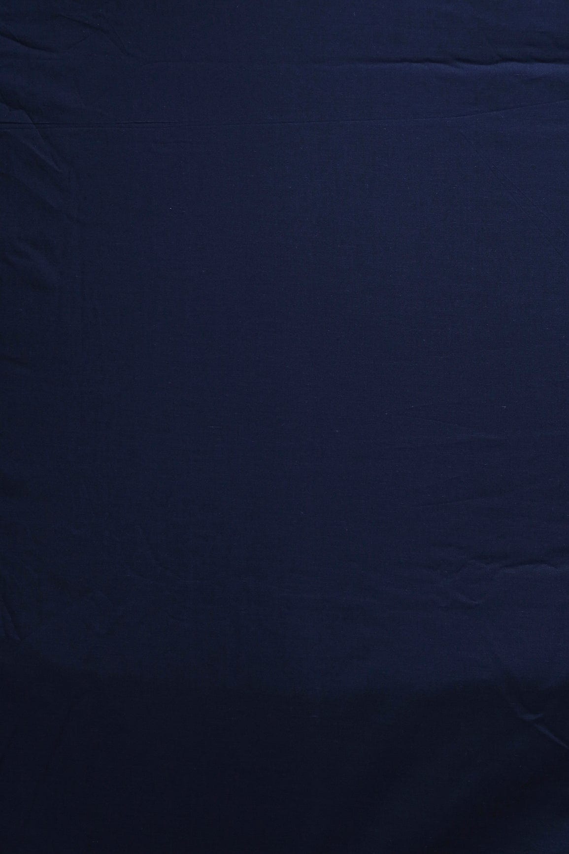 Navy Blue Dyed Pure Cotton Fabric - doeraa