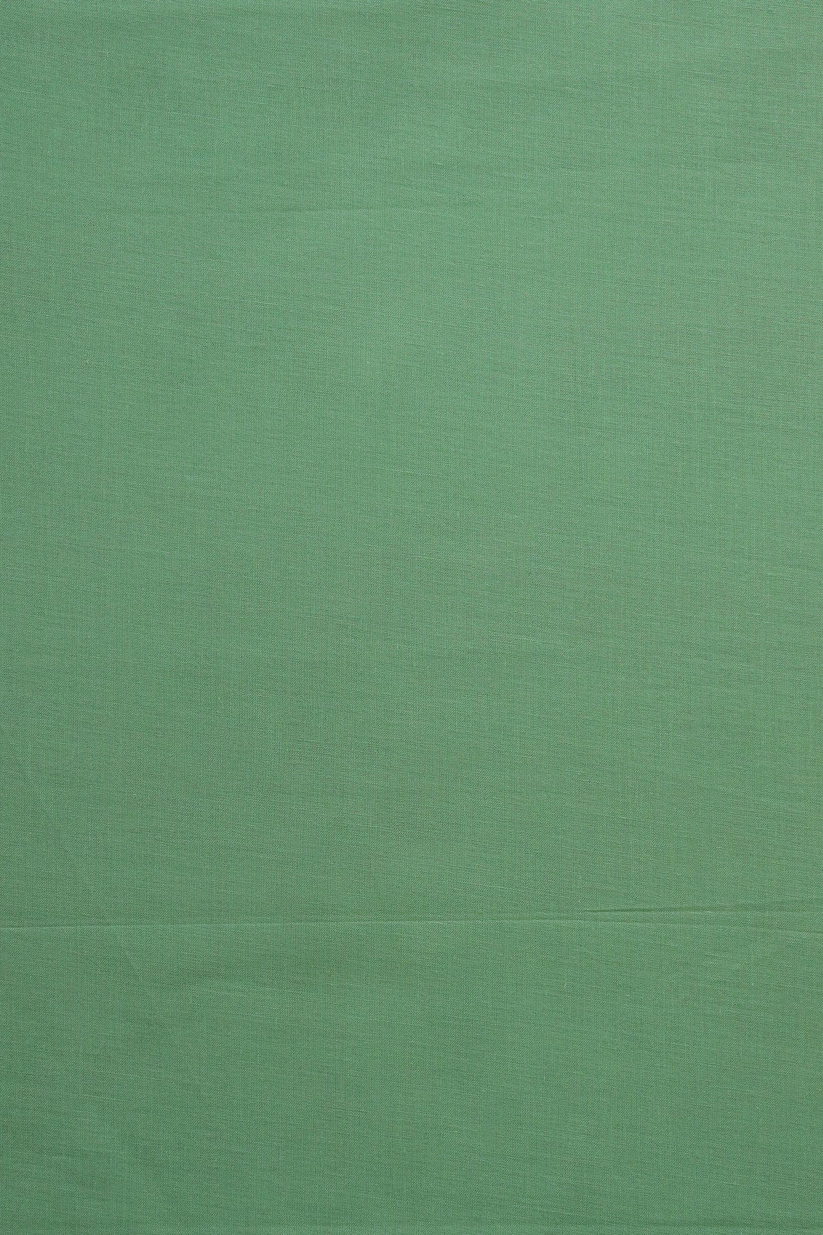 Olive Dyed Pure Cotton Fabric - doeraa