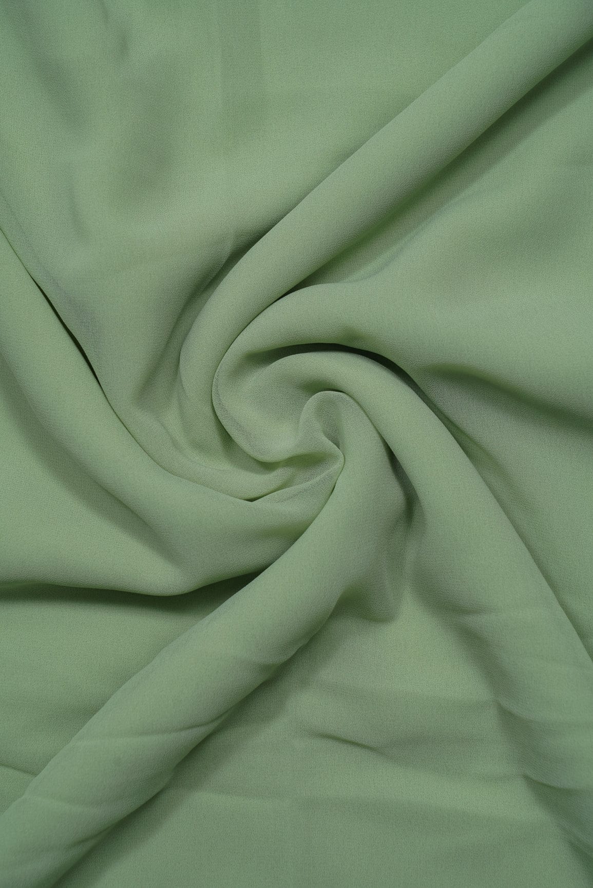 Olive Green Dyed Georgette Fabric - doeraa