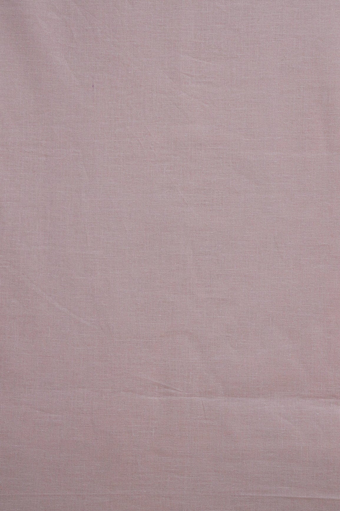 Pale Mauve Dyed Pure Cotton Fabric - doeraa