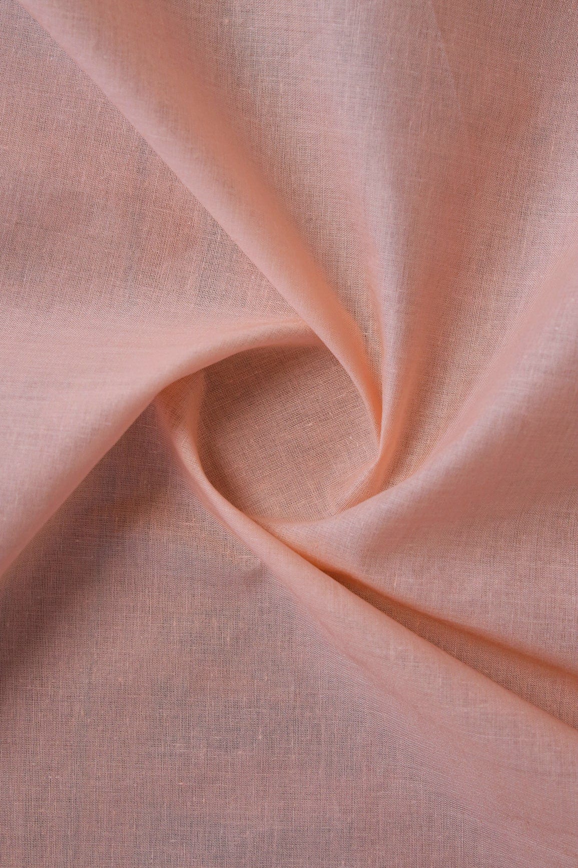 Peach Dyed Pure Cotton Fabric - doeraa