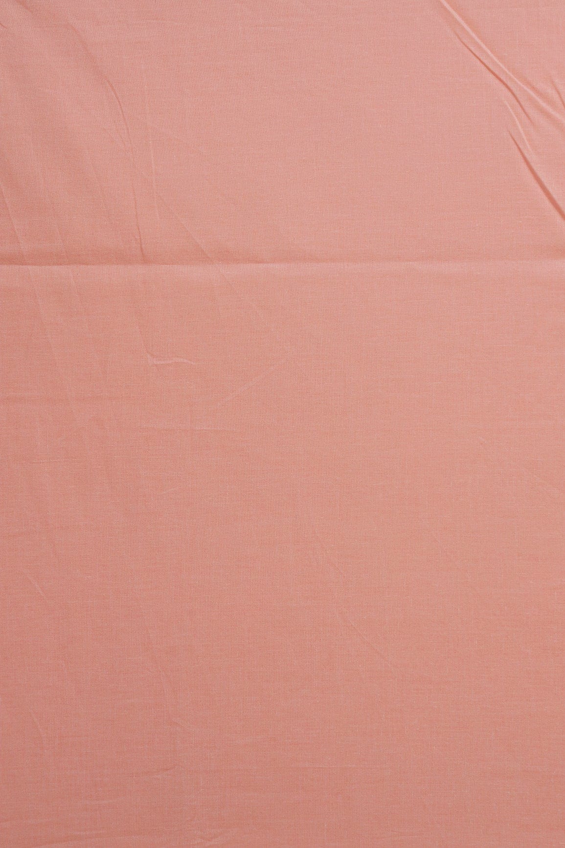 Peach Dyed Pure Cotton Fabric - doeraa
