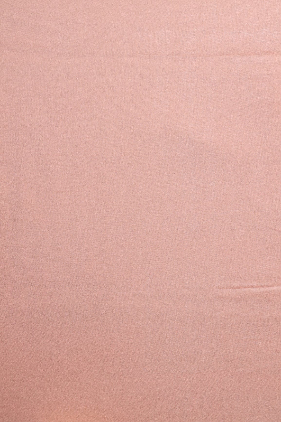 Peach Dyed Viscose Georgette Fabric - doeraa