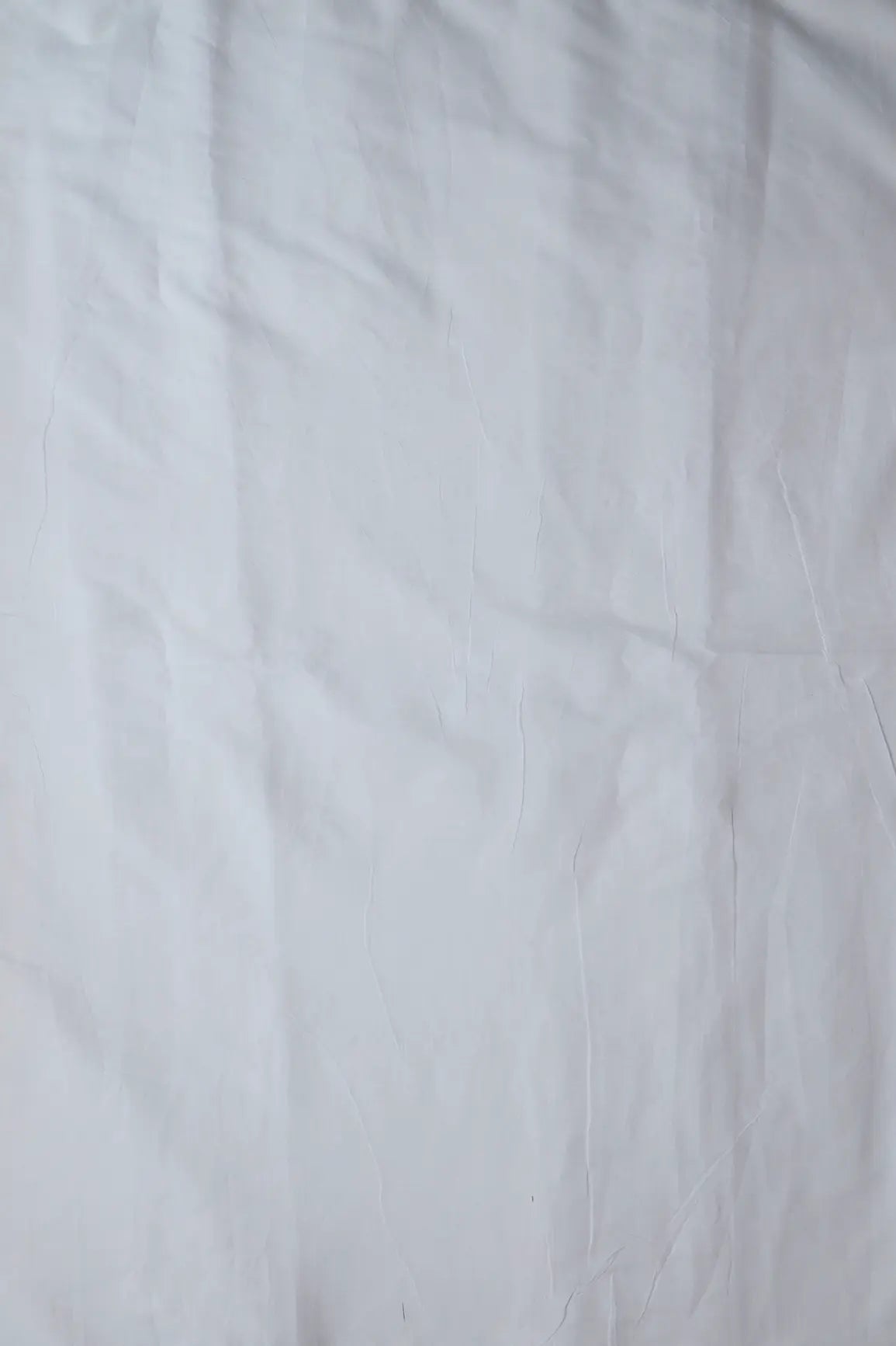 Plain White Polyester Chanderi Silk Fabric - doeraa