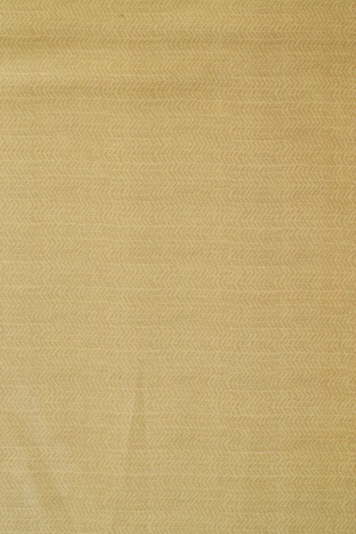 doeraa Prints Cyber Yellow Chevron Pattern Digital Print On French Crepe Fabric