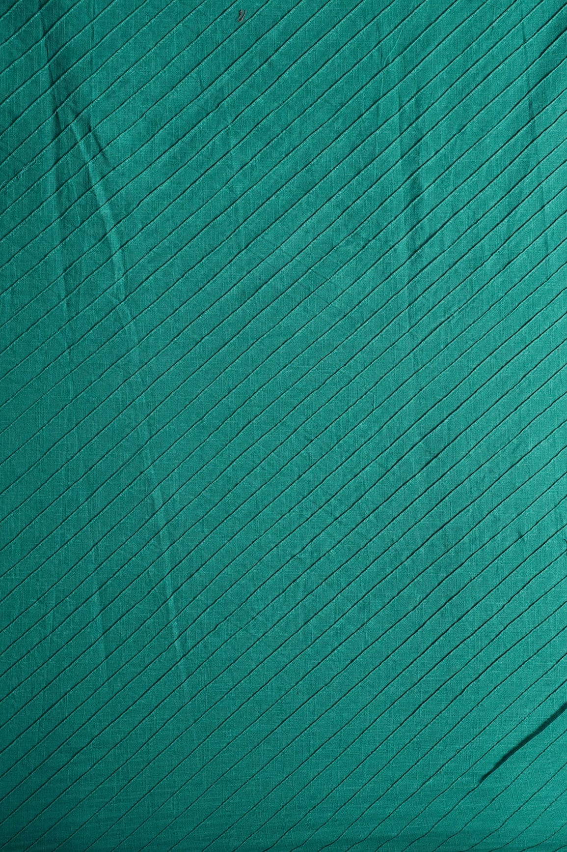 Rama Stripes Pintucks Plain Cotton Fabric - doeraa