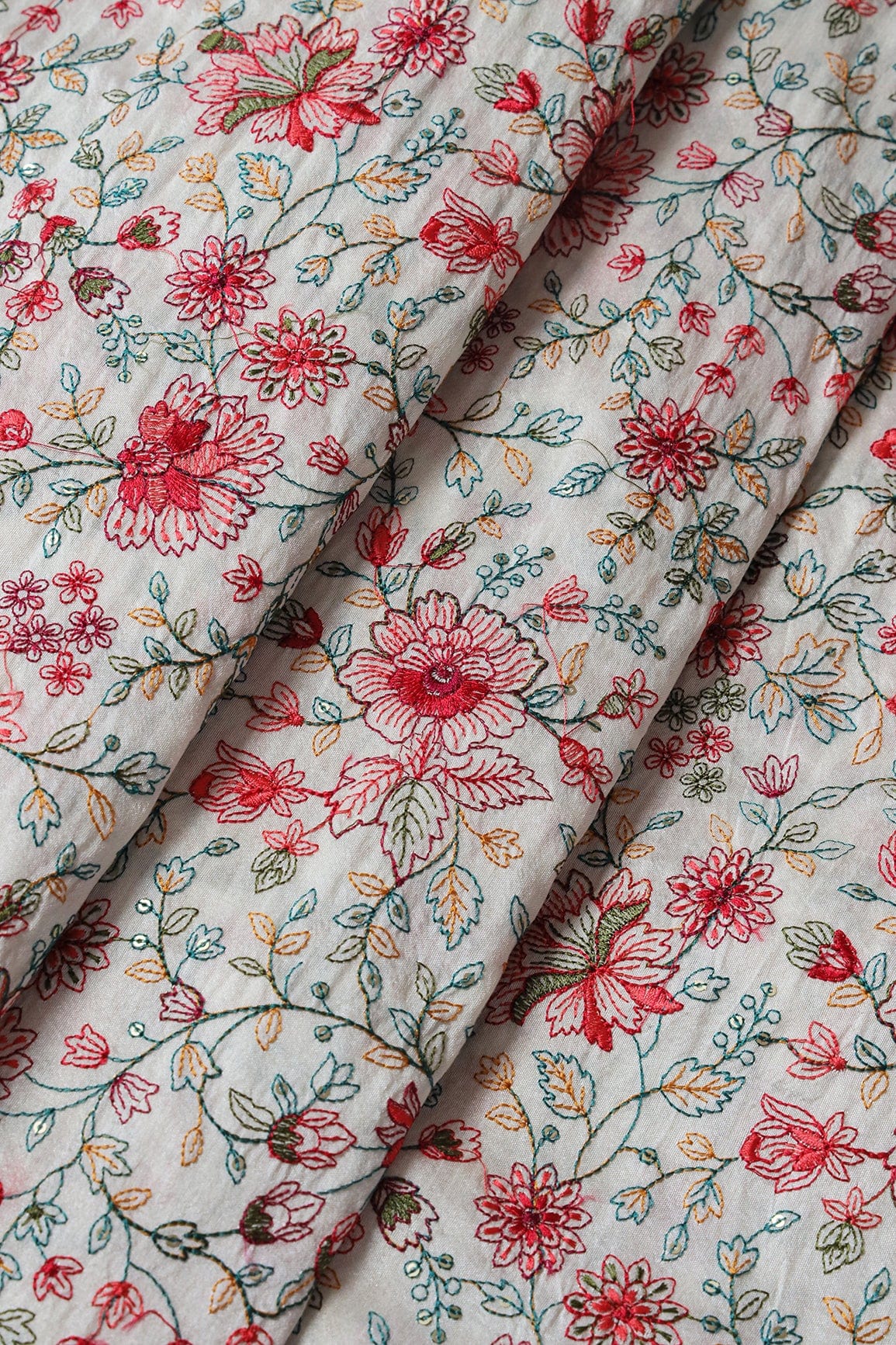 Red And White Saree Set (2 Piece) - doeraa