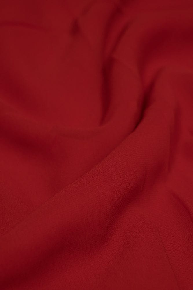 Red Dyed Georgette Fabric - doeraa