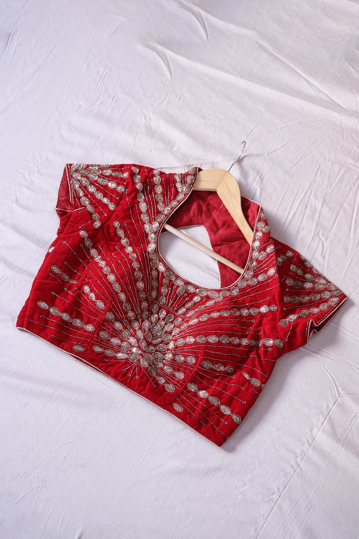 Red Hand Work Blouse main image 1