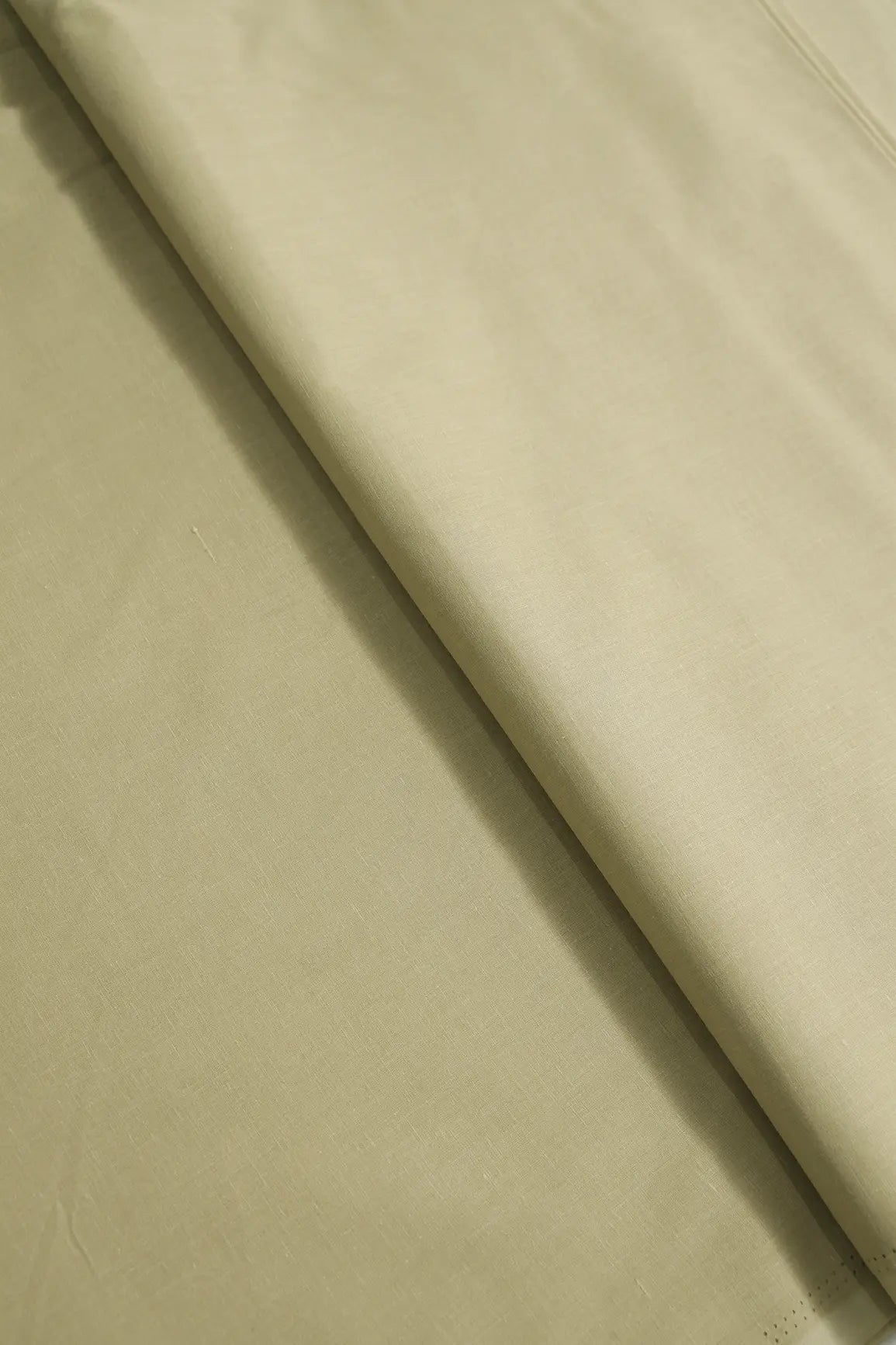 Sand Beige Dyed Pure Cotton Fabric - doeraa