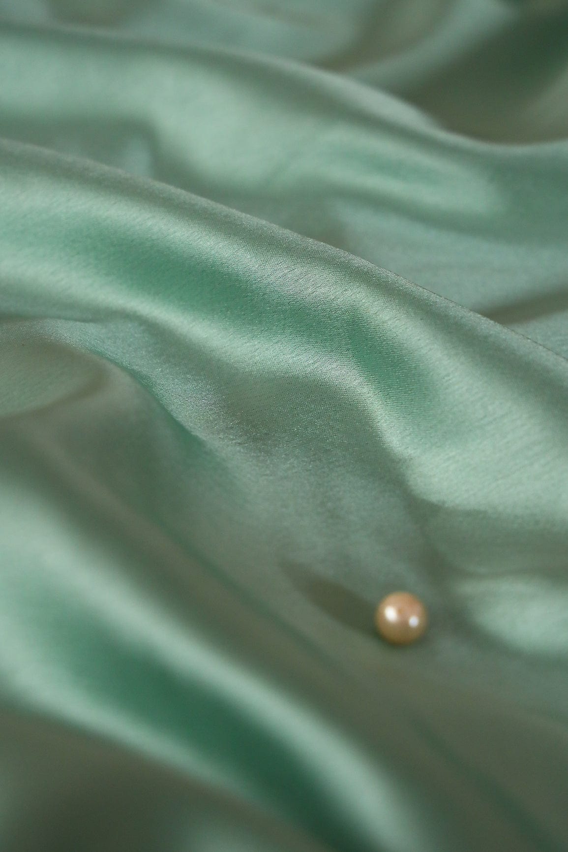 Sea Green Dyed Satin - doeraa