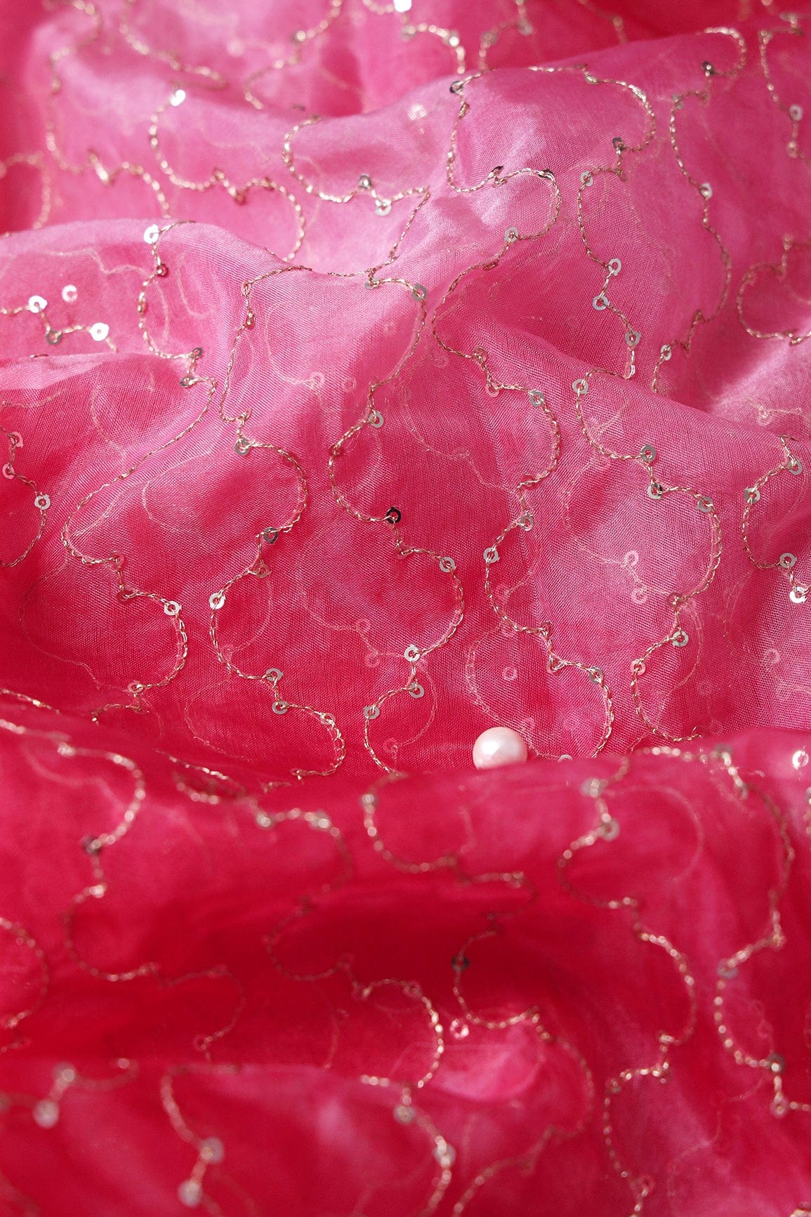 Tie & Dye Red Unstitched Suit (3 Piece) - doeraa