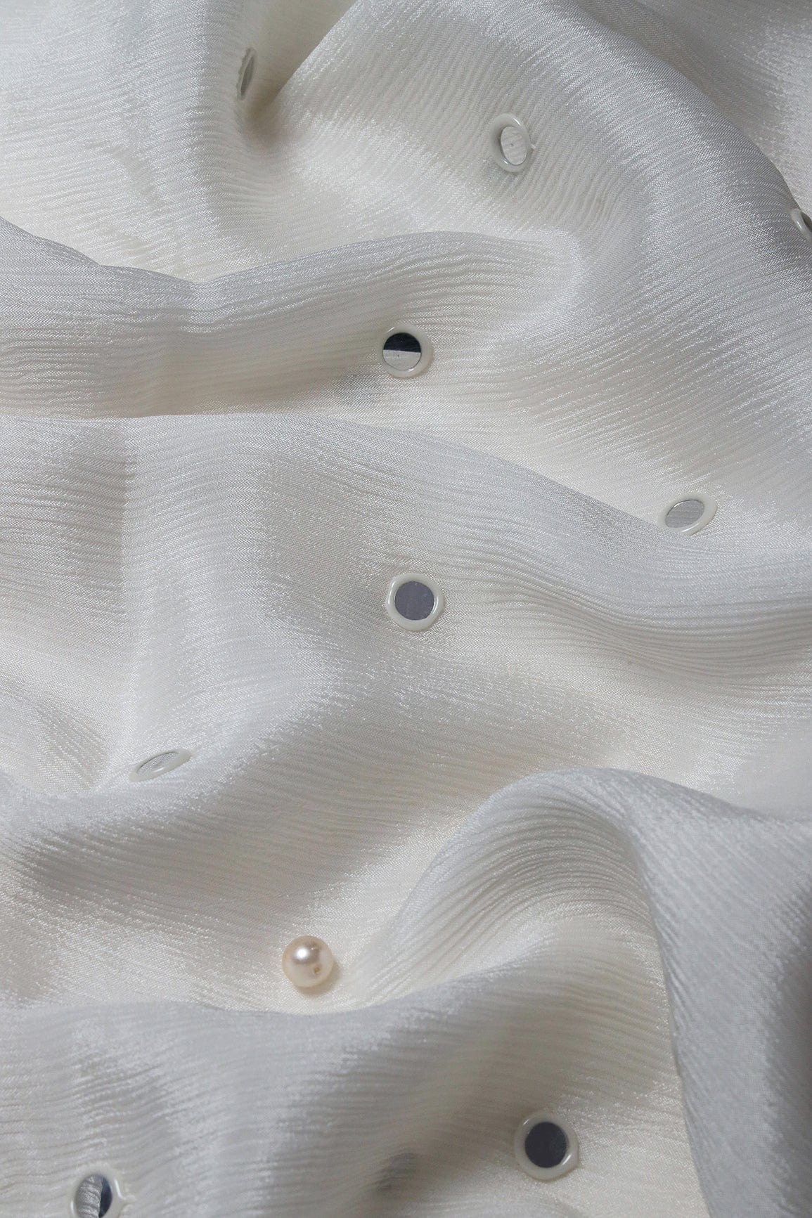 White And Mustard Saree Set (2 Piece) - doeraa