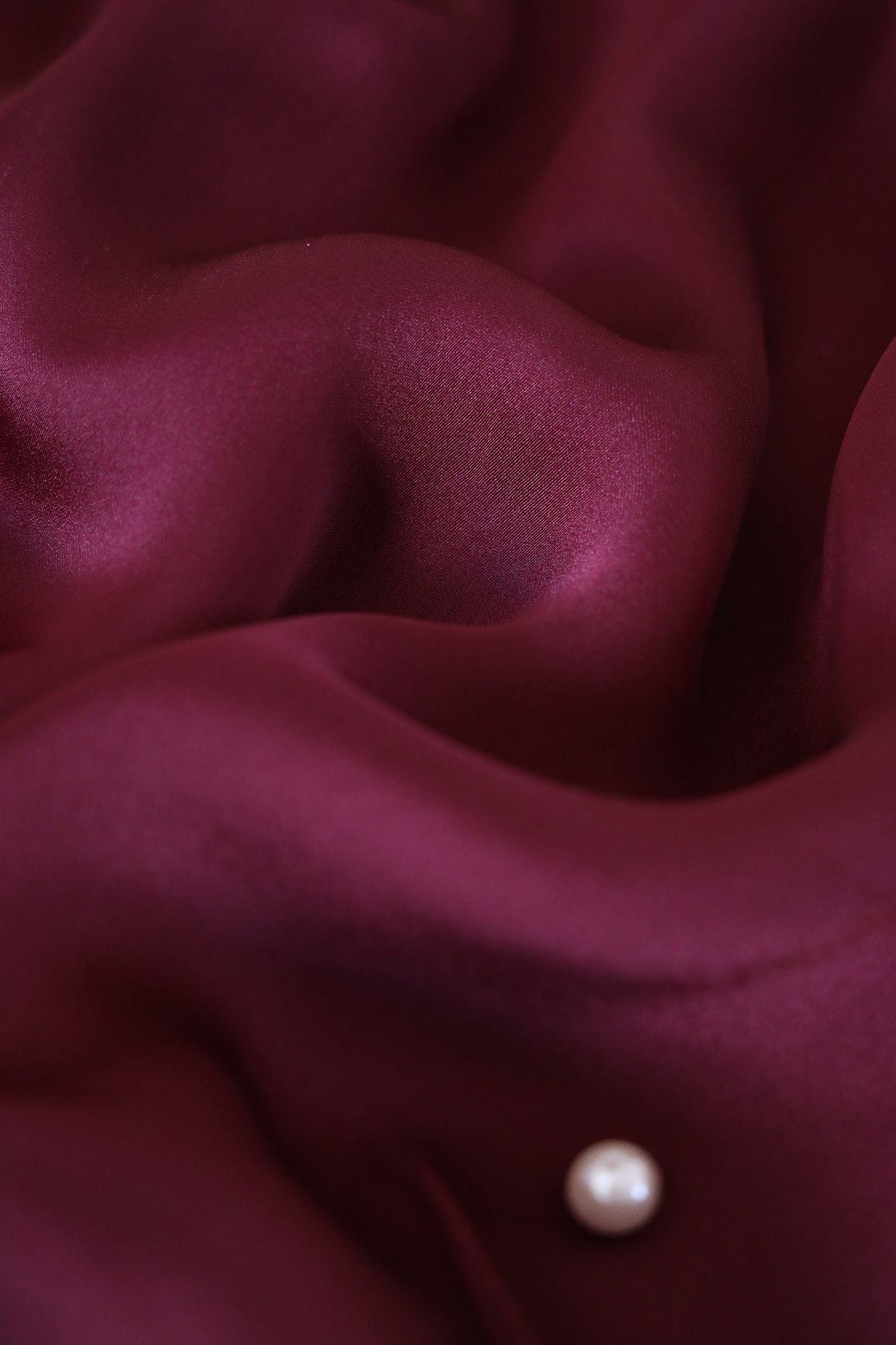 Wine Dyed Georgette Satin Fabric - doeraa
