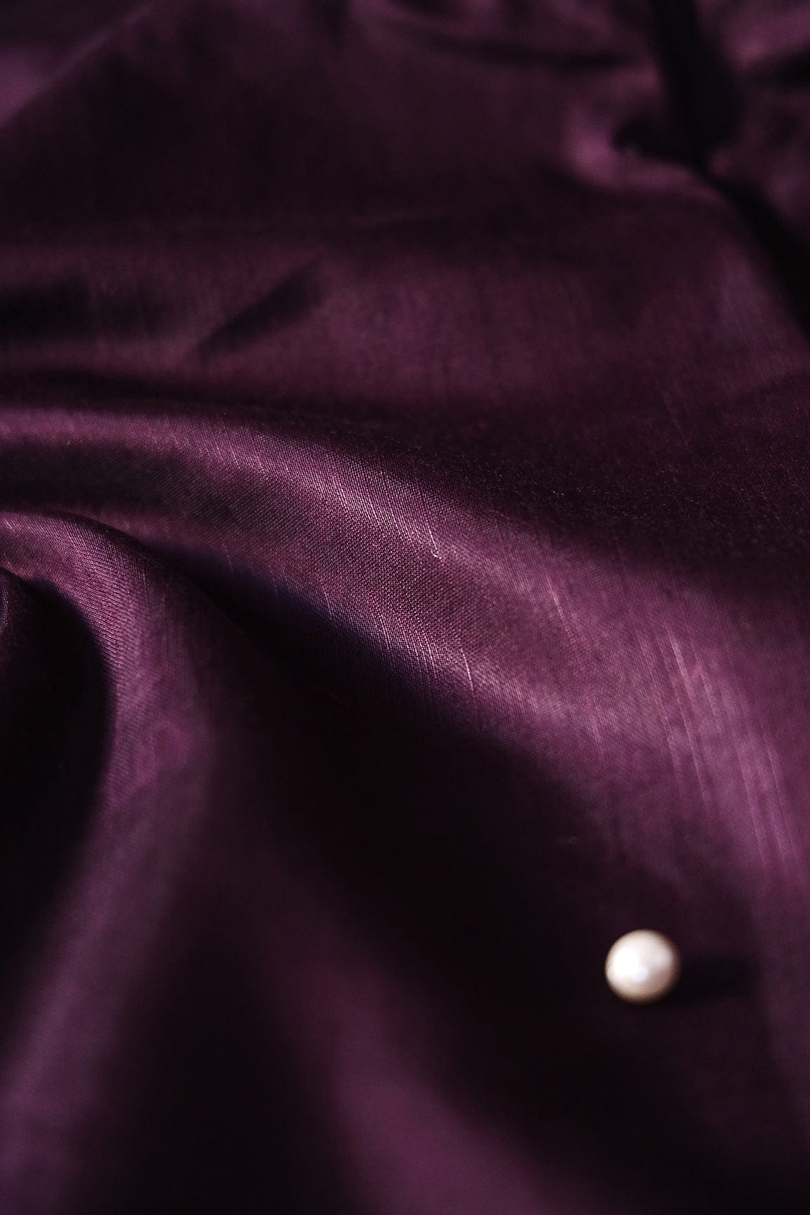 Wine Raw Silk Fabric - doeraa