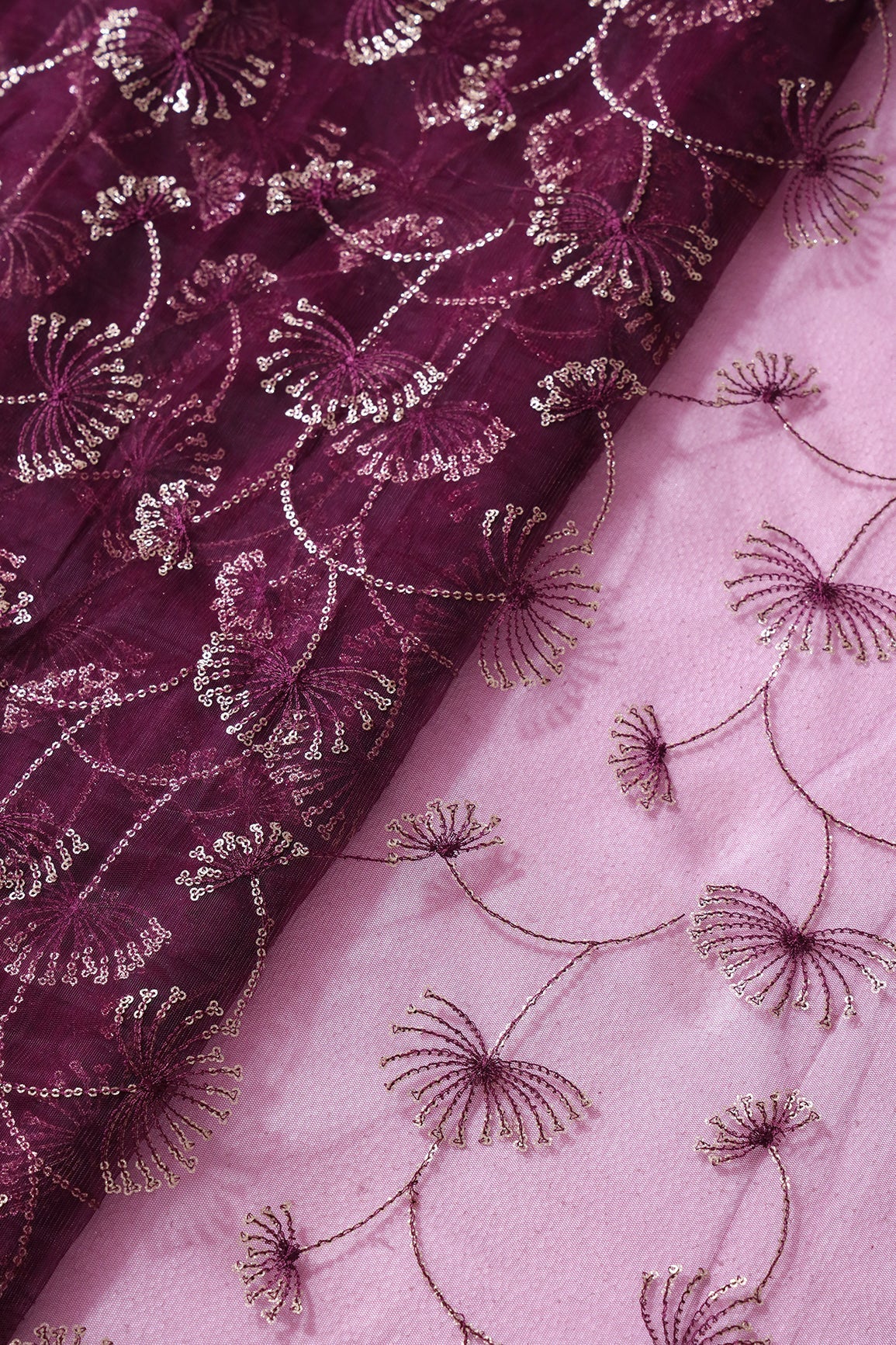 Wine Saree set (2 Piece) - doeraa