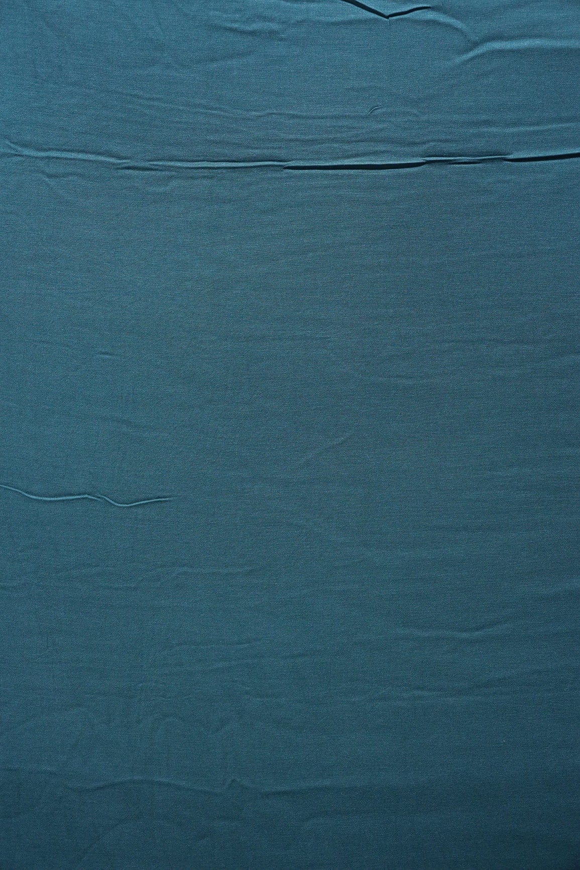 Yale Blue Dyed Pure Viscose Muslin Fabric - doeraa