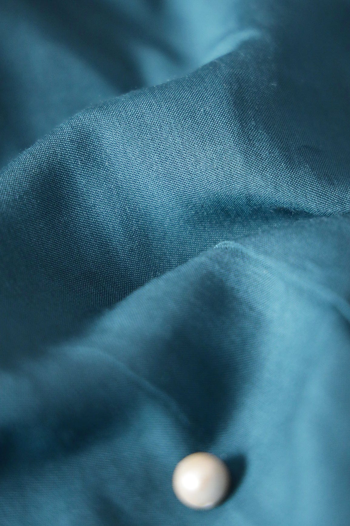 Yale Blue Dyed Pure Viscose Muslin Fabric - doeraa