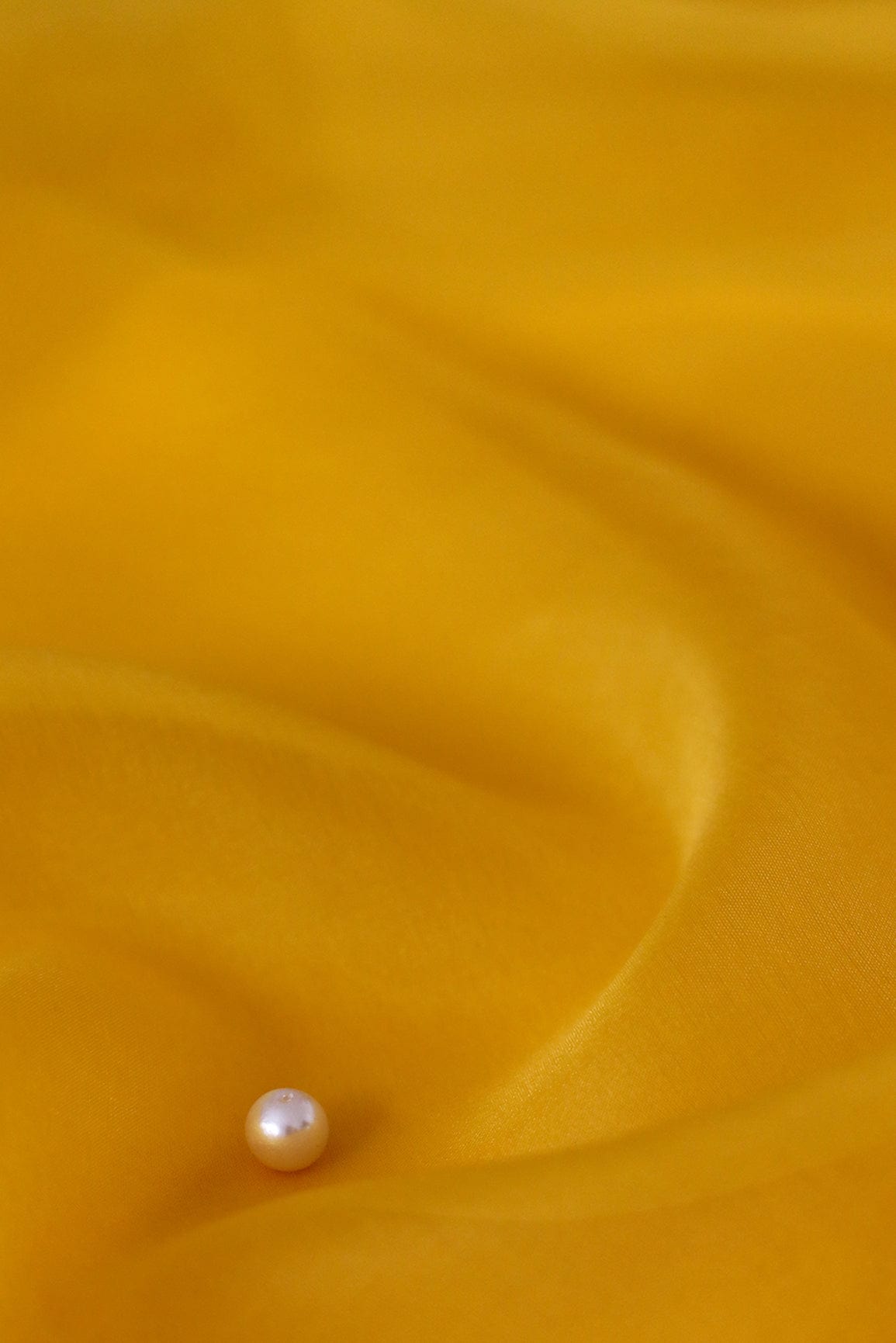 Yellow Dyed Organza Fabric - doeraa