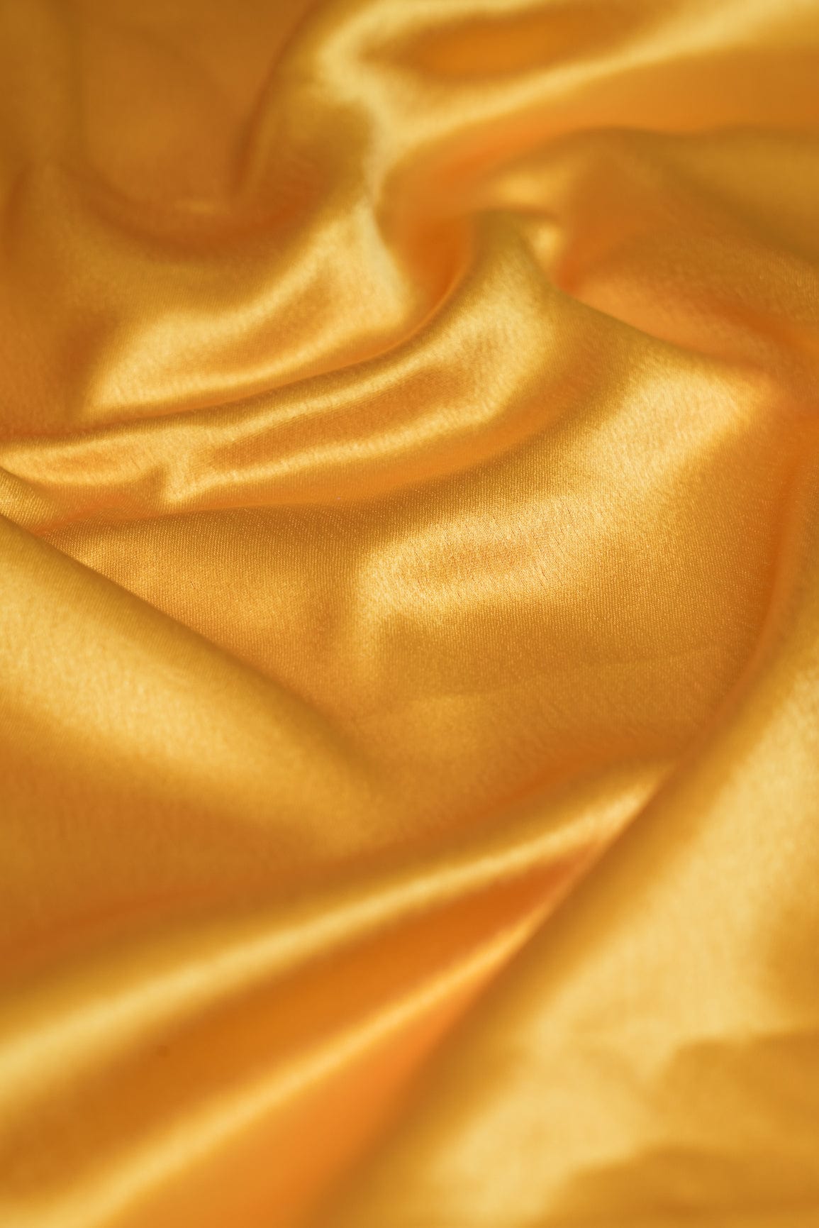 Yellow Ochre Dyed Satin - doeraa